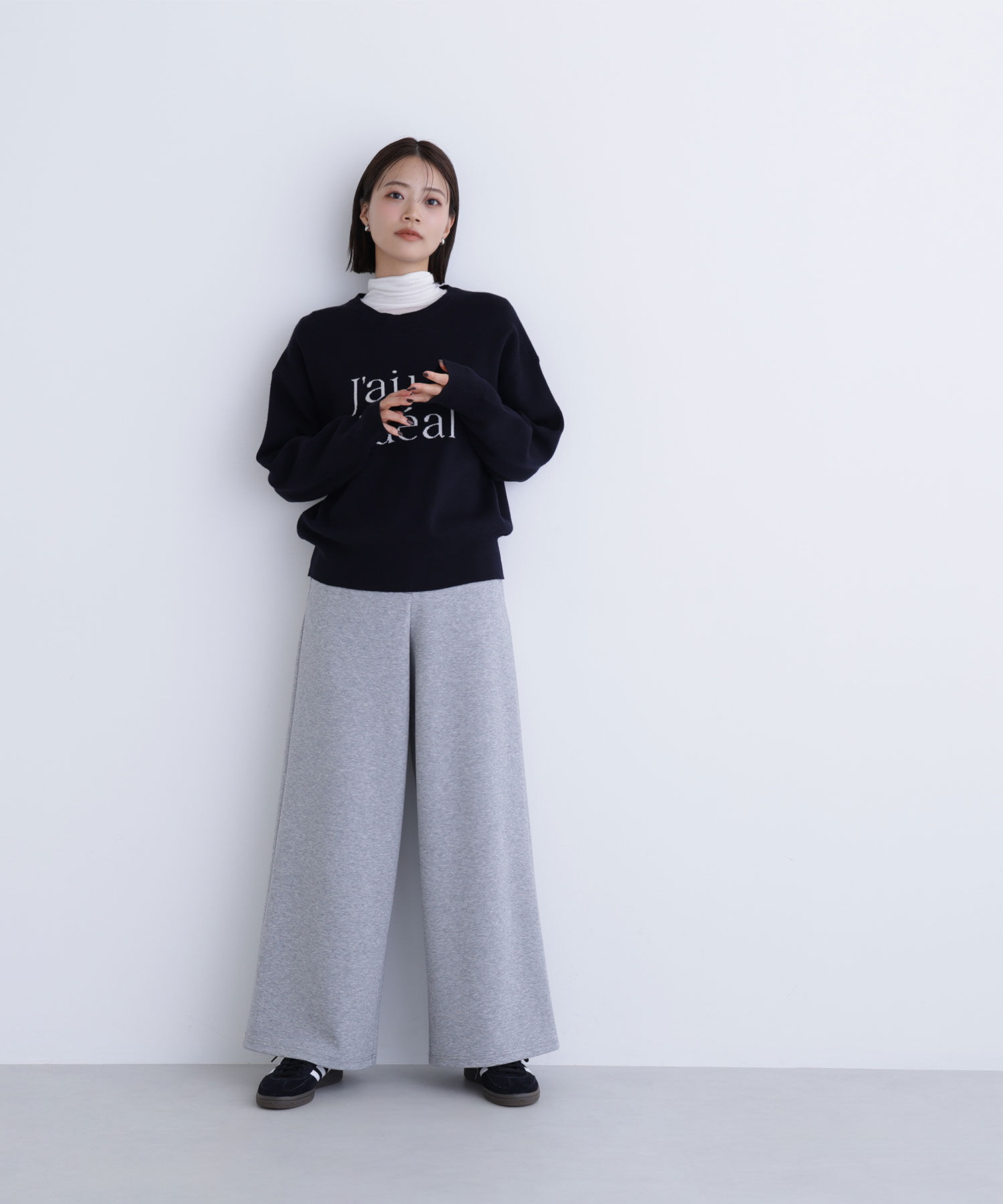  「ダブルジャガードロゴニット」|ニット・セーター|