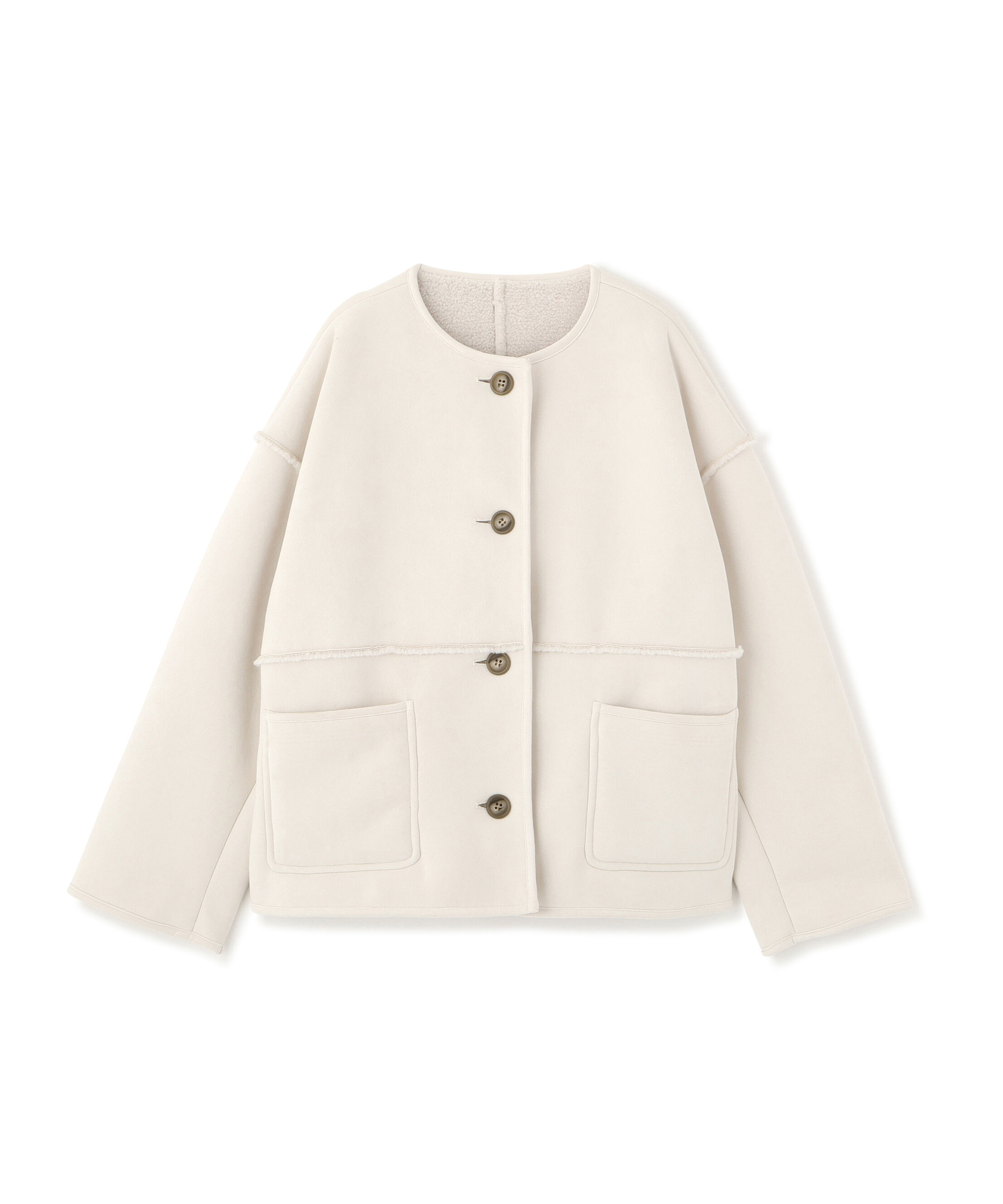  「リバーシブルフェイクスウェードコート」|ブルゾン・スタジャン|