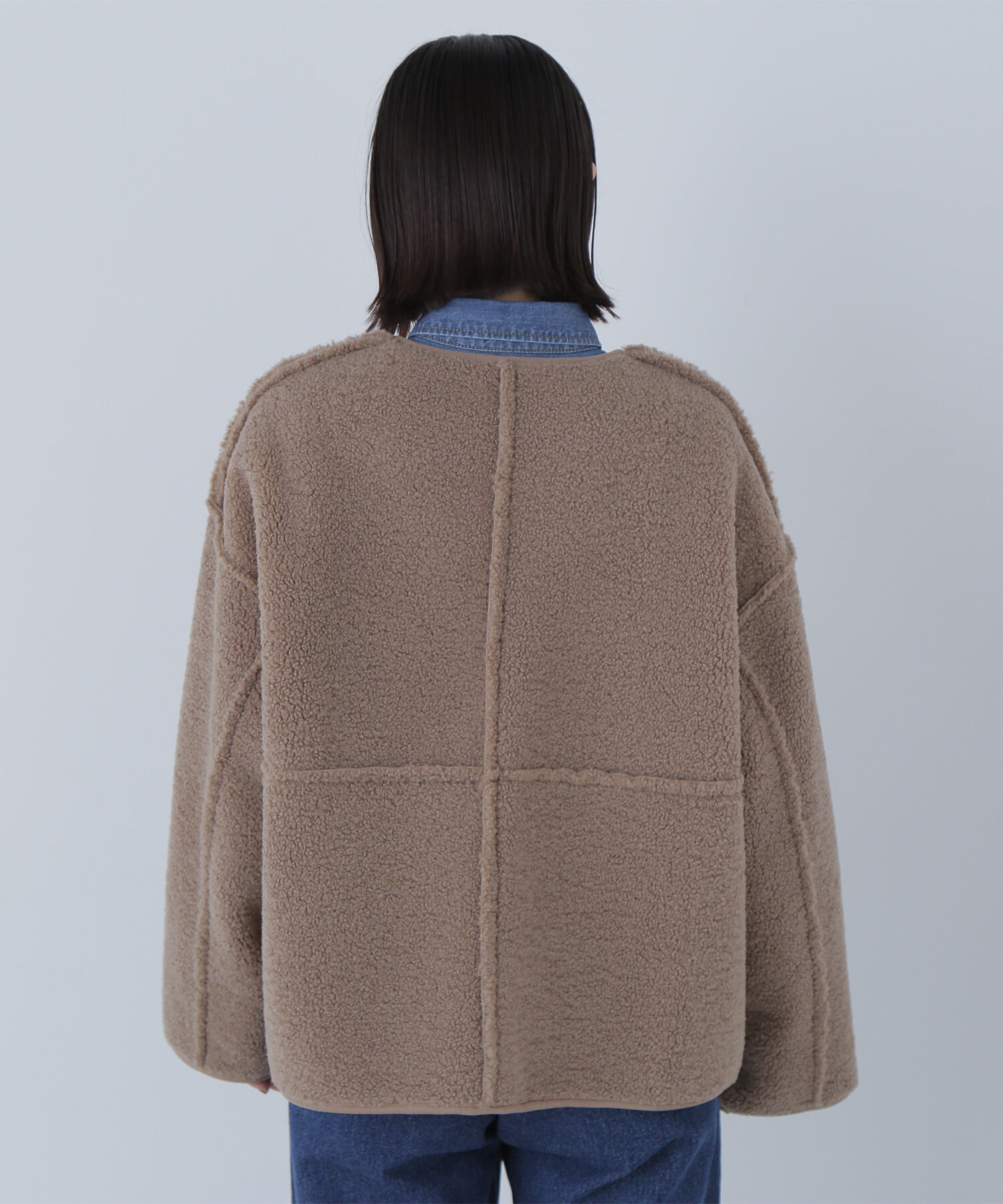  「リバーシブルフェイクスウェードコート」|ブルゾン・スタジャン|