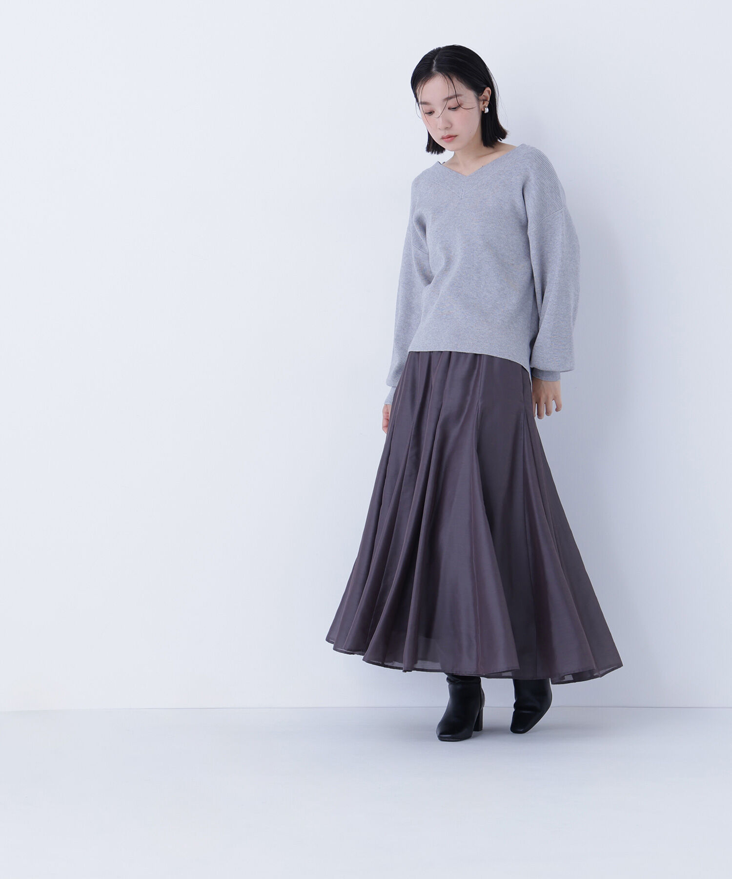  「シャイニーシアーボイルスカート」|スカート|