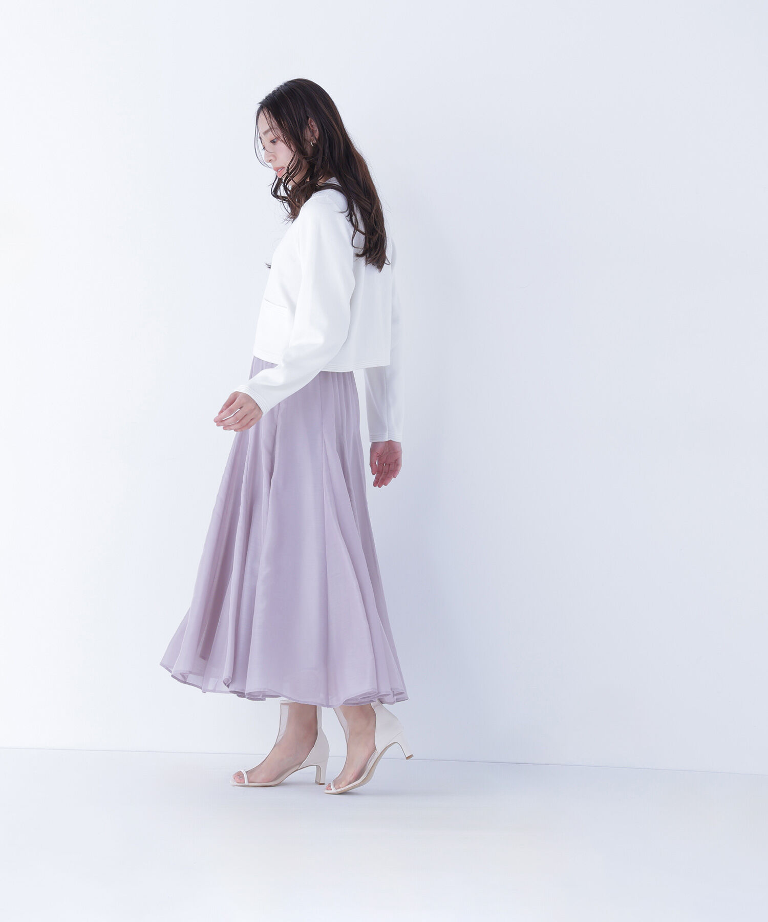  「シャイニーシアーボイルスカート」|スカート|