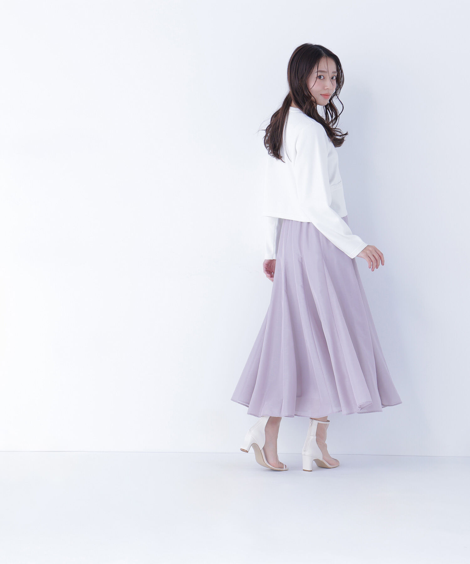  「シャイニーシアーボイルスカート」|スカート|