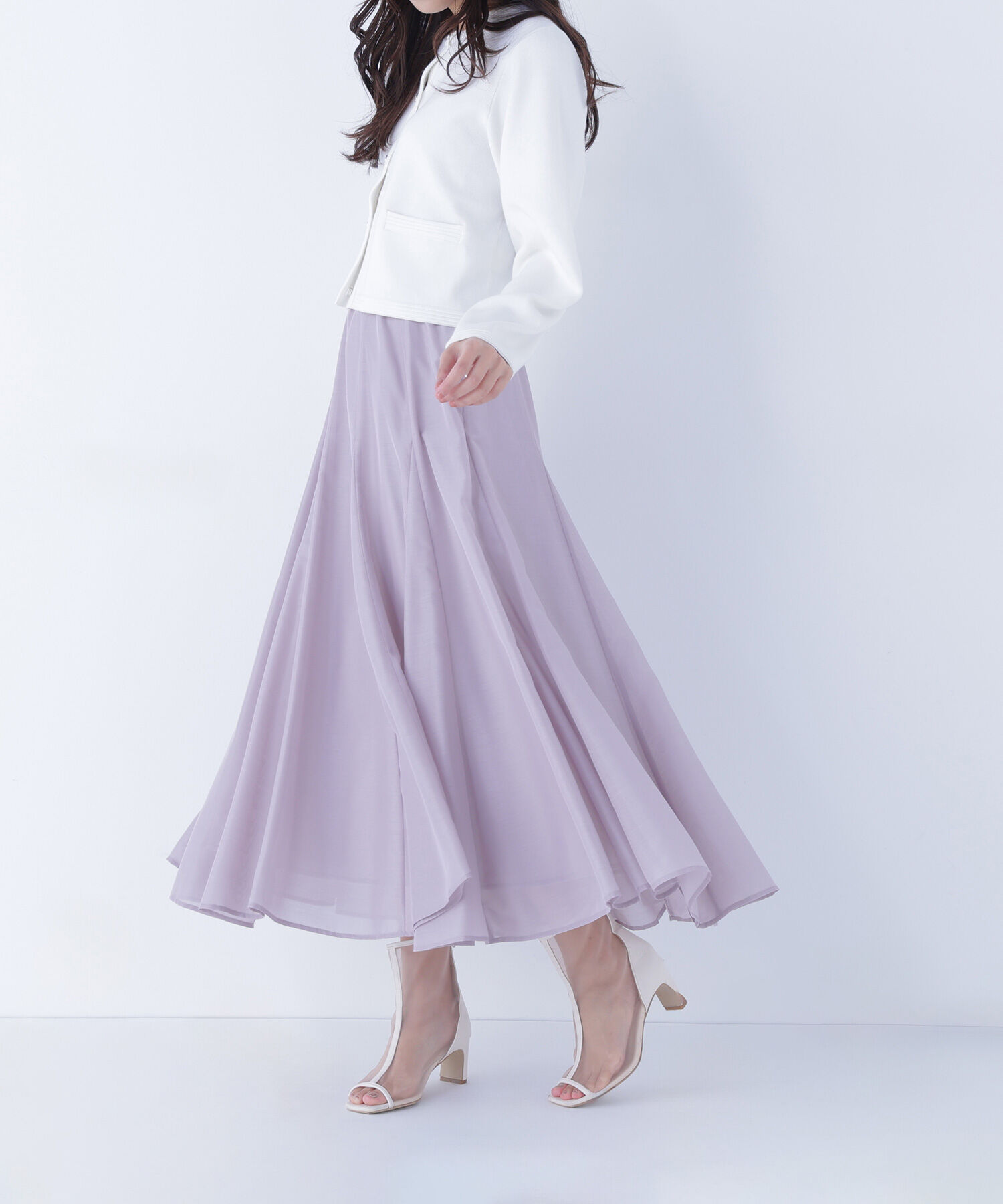  「シャイニーシアーボイルスカート」|スカート|