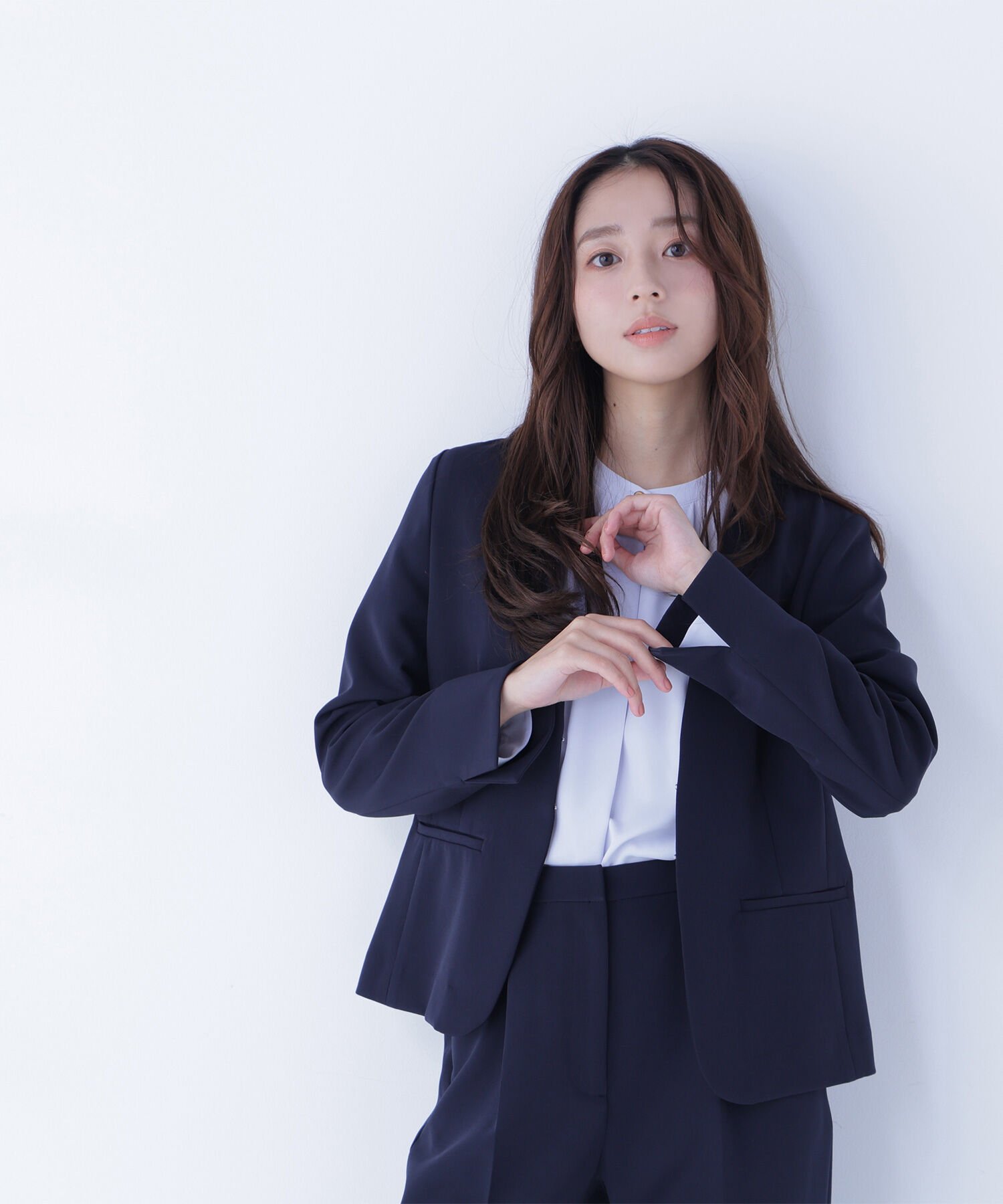  「ダブルクロスストレッチ SETUP ノーカラージャケット」|その他|