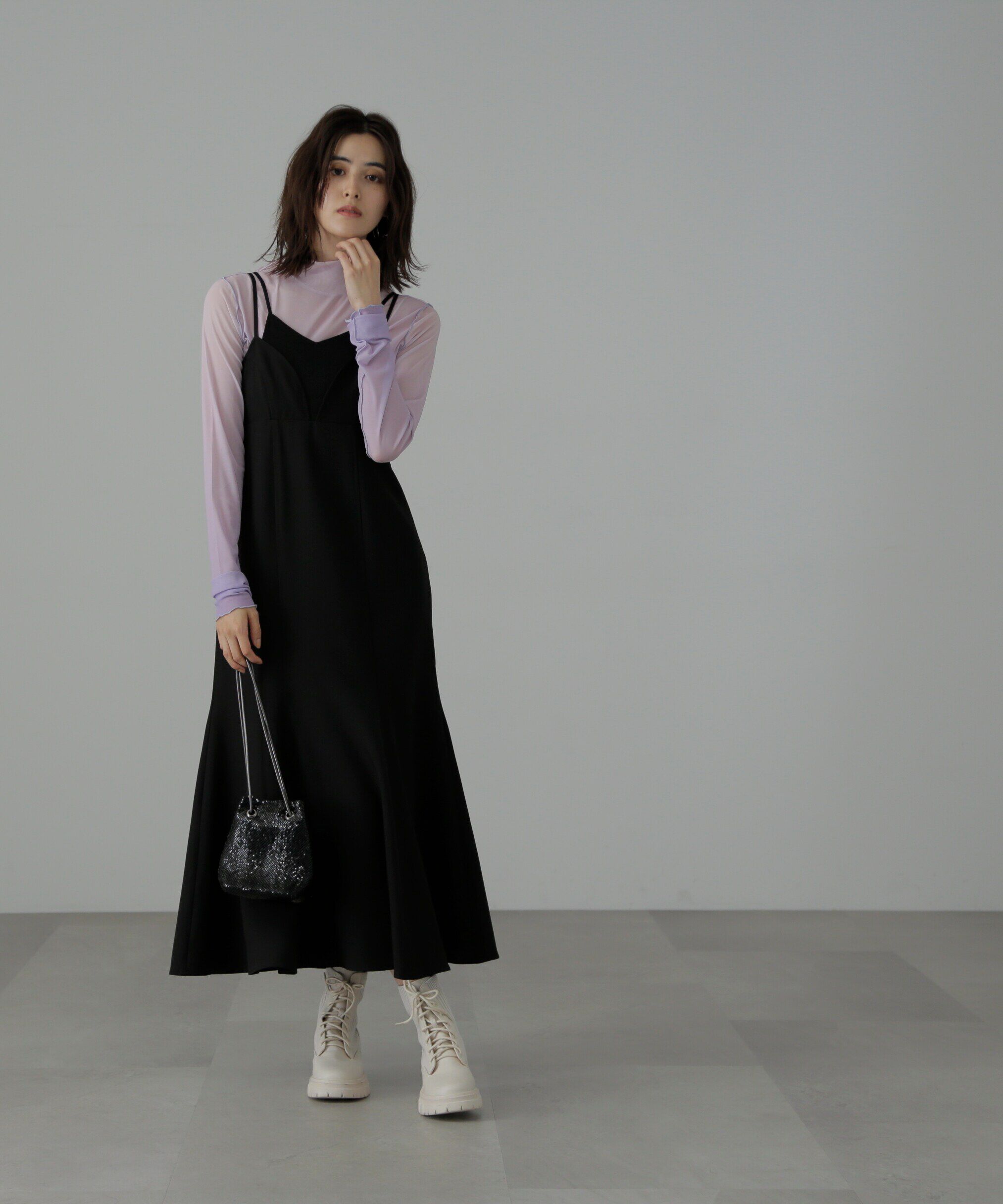  「トップレイヤードキャミマーメイドワンピース」|ワンピース|