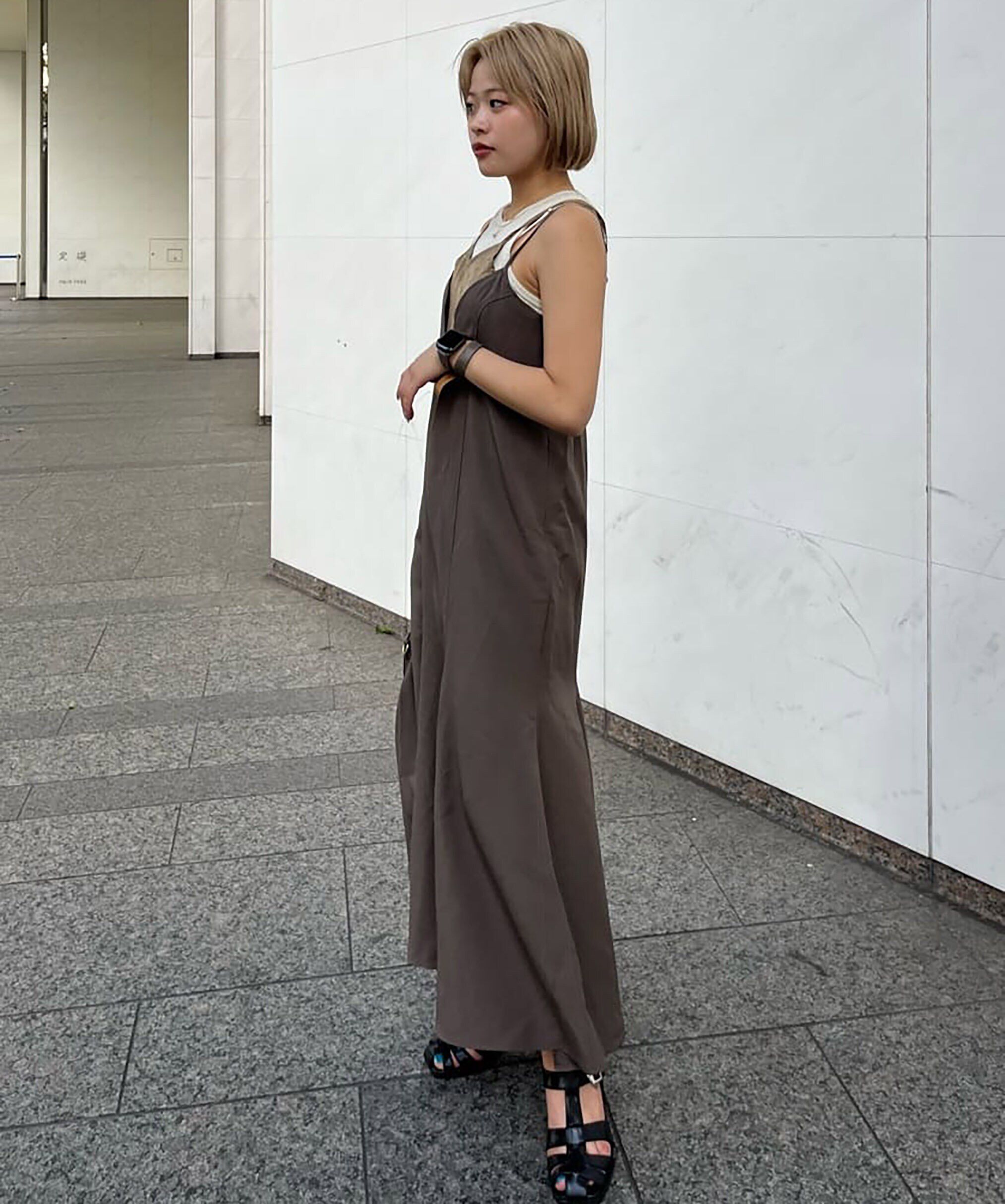  「トップレイヤードキャミマーメイドワンピース」|ワンピース|