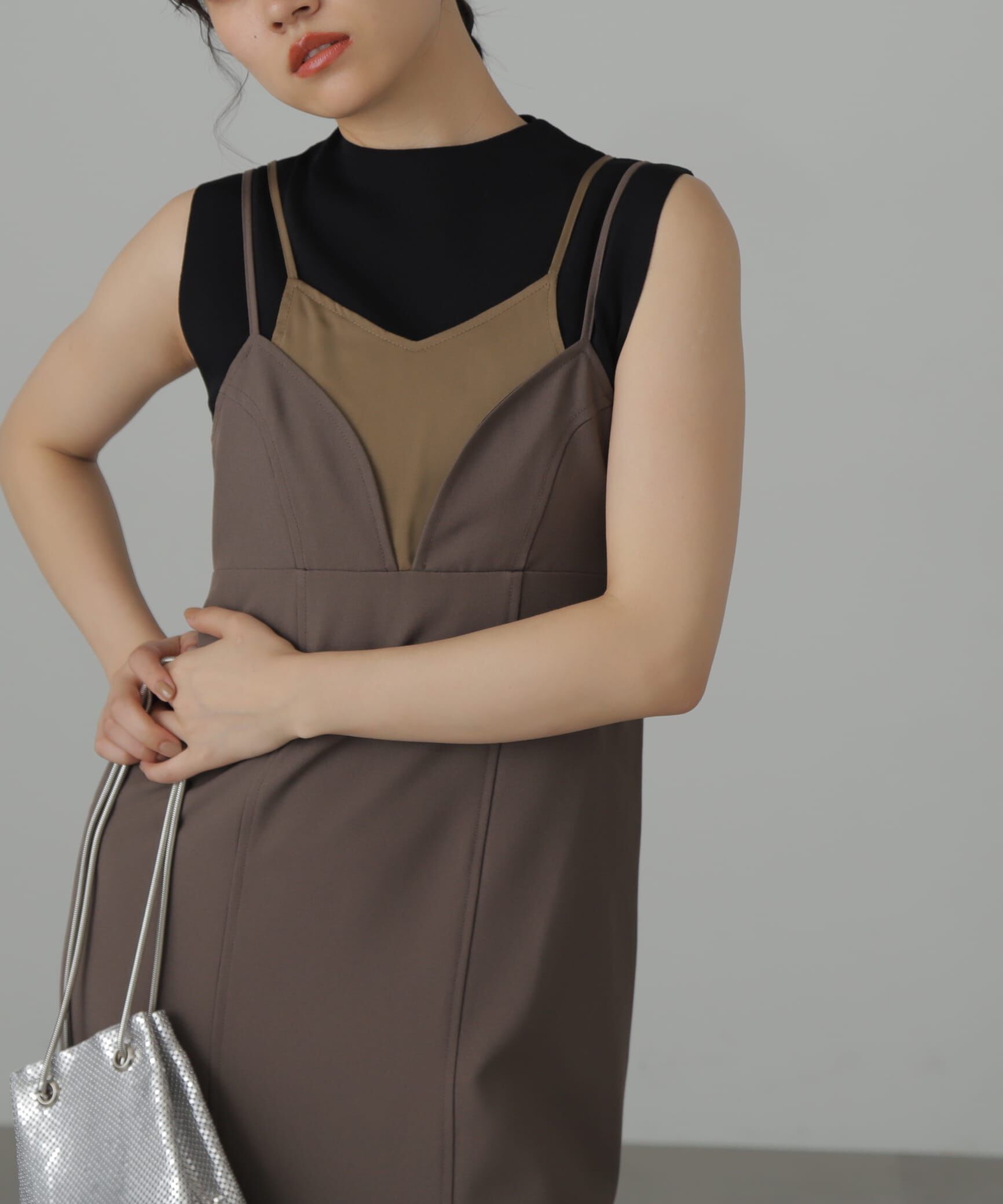  「トップレイヤードキャミマーメイドワンピース」|ワンピース|