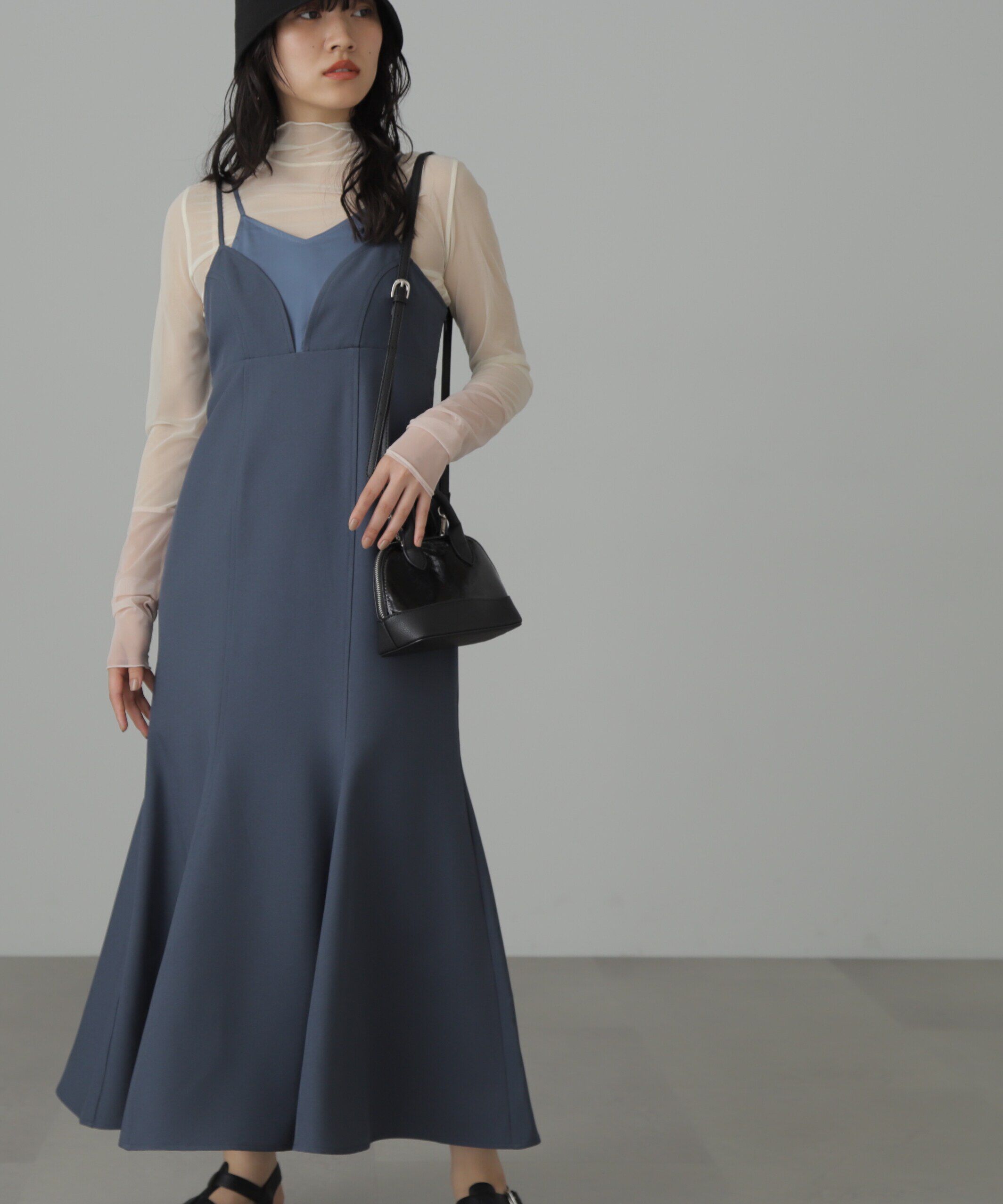  「トップレイヤードキャミマーメイドワンピース」|ワンピース|