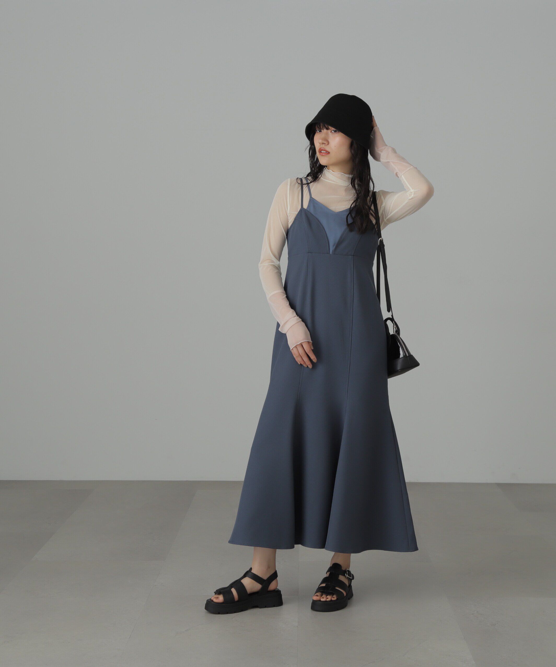  「トップレイヤードキャミマーメイドワンピース」|ワンピース|