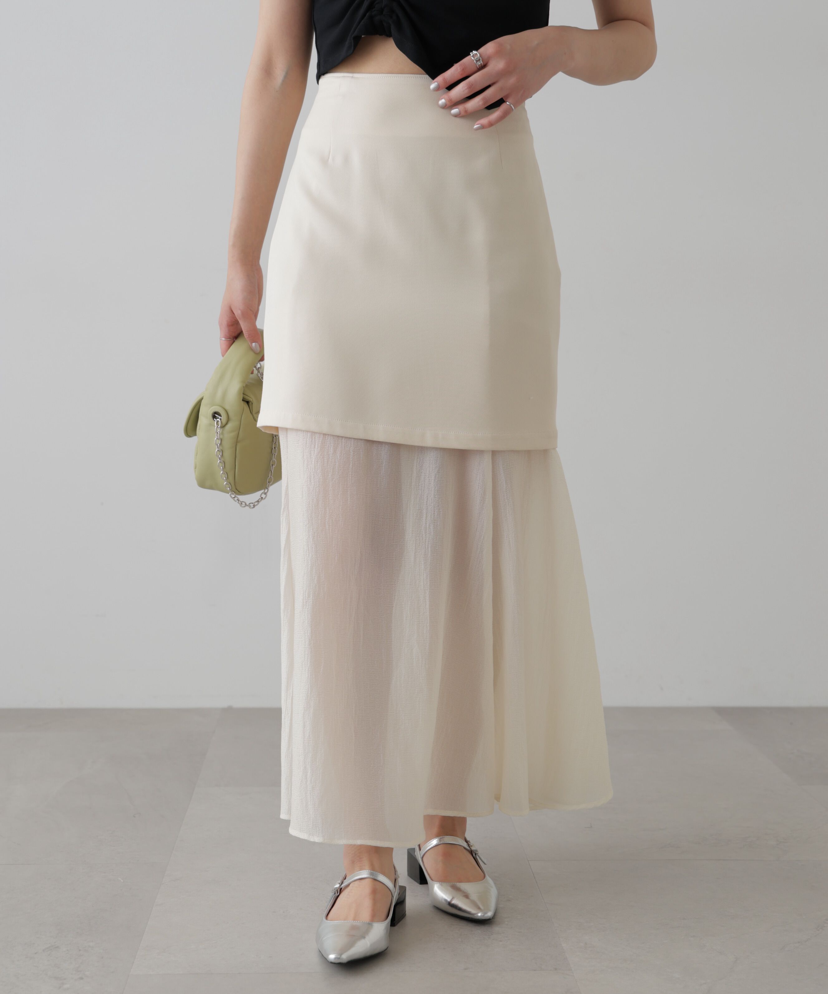  「シアー2wayマーメイドスカート」|スカート|