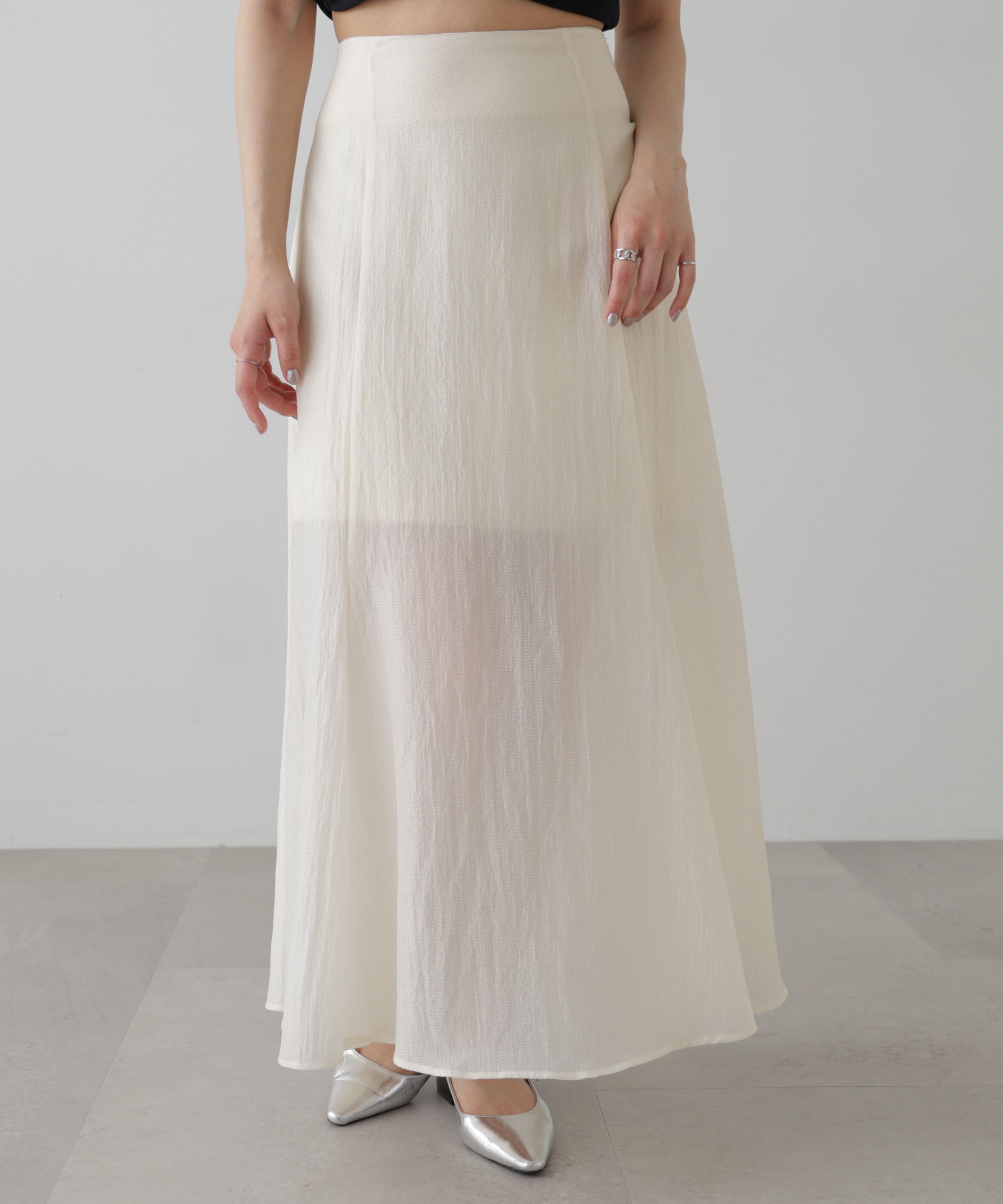  「シアー2wayマーメイドスカート」|スカート|