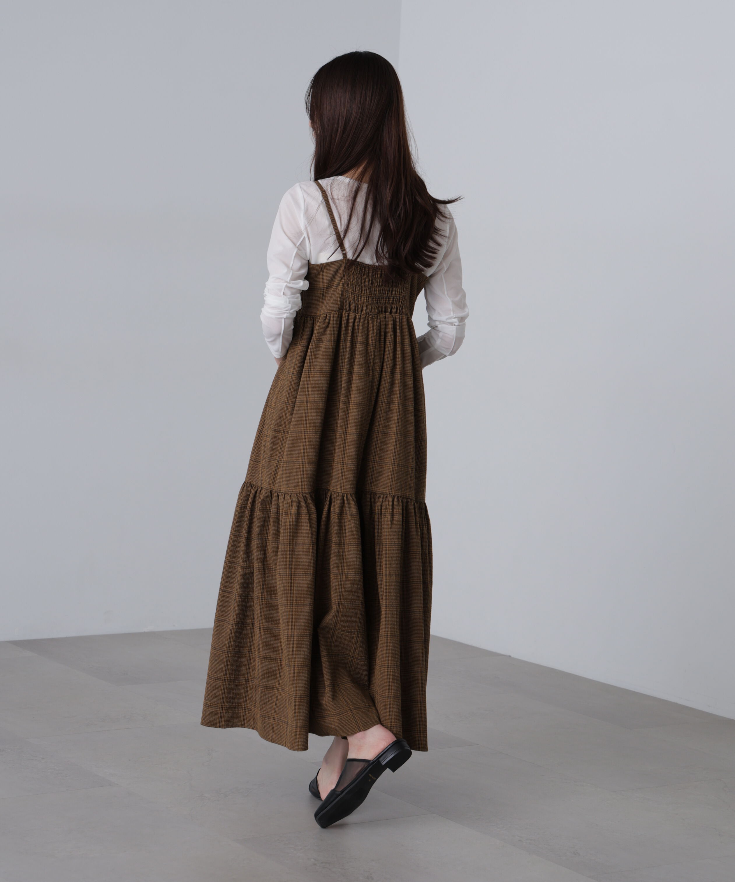  「ティアードキャミソールワンピース」|ワンピース|