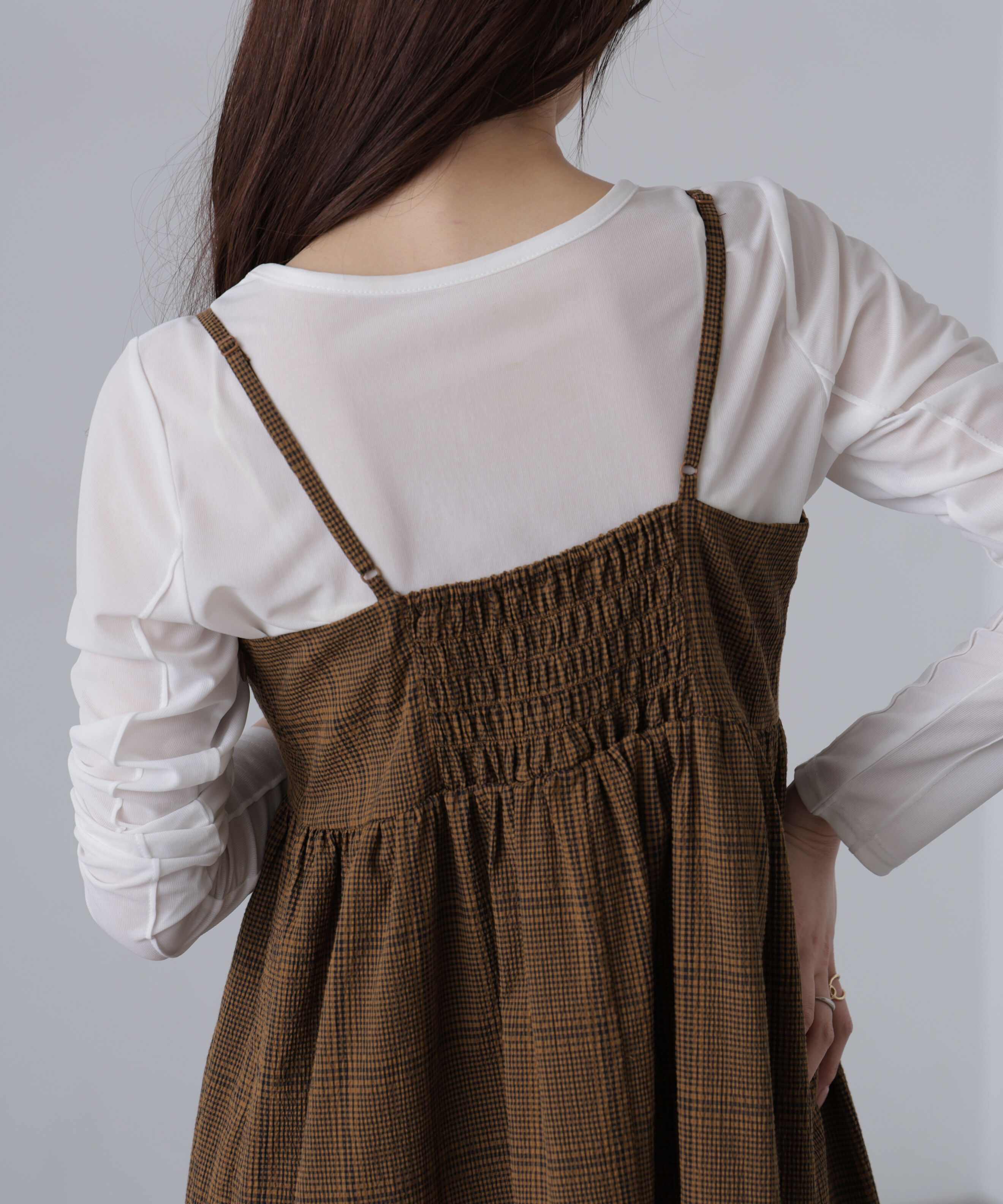  「ティアードキャミソールワンピース」|ワンピース|