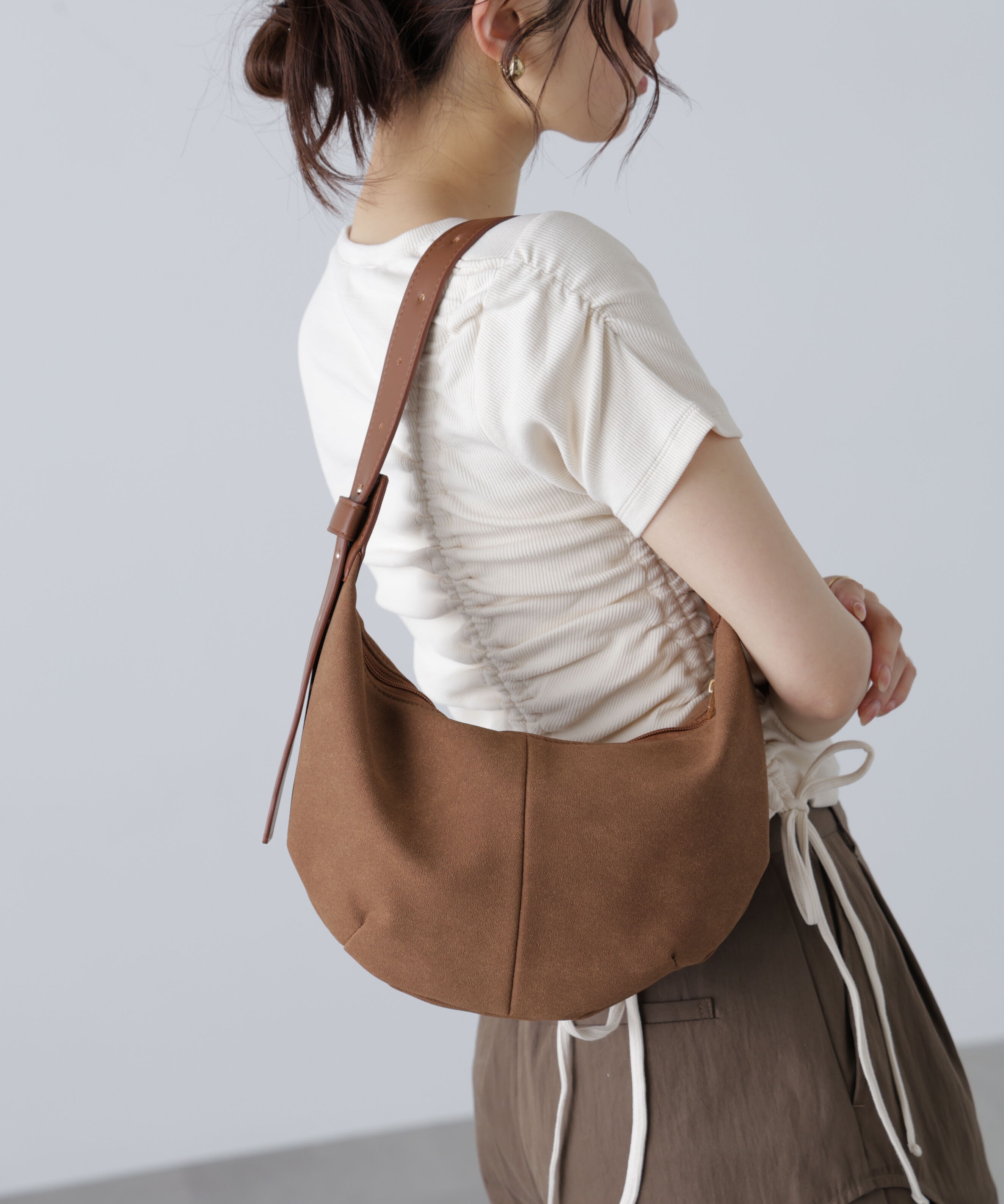  「ハーフムーンバッグ」|その他|スエードブラ