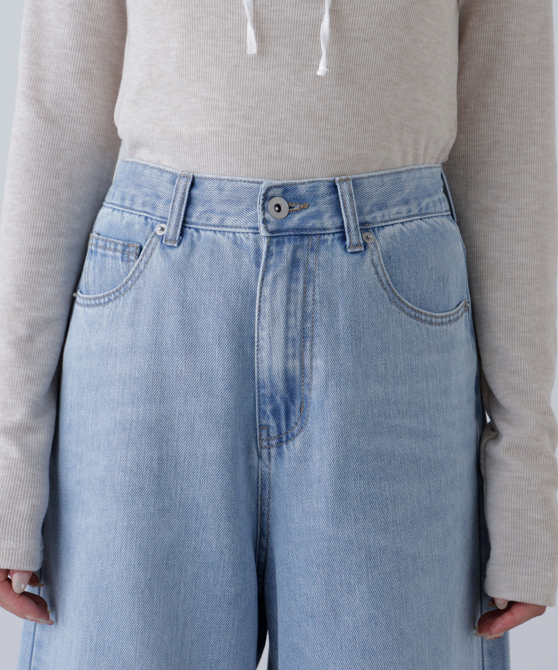  「甘織ワイドデニムパンツ」|その他|