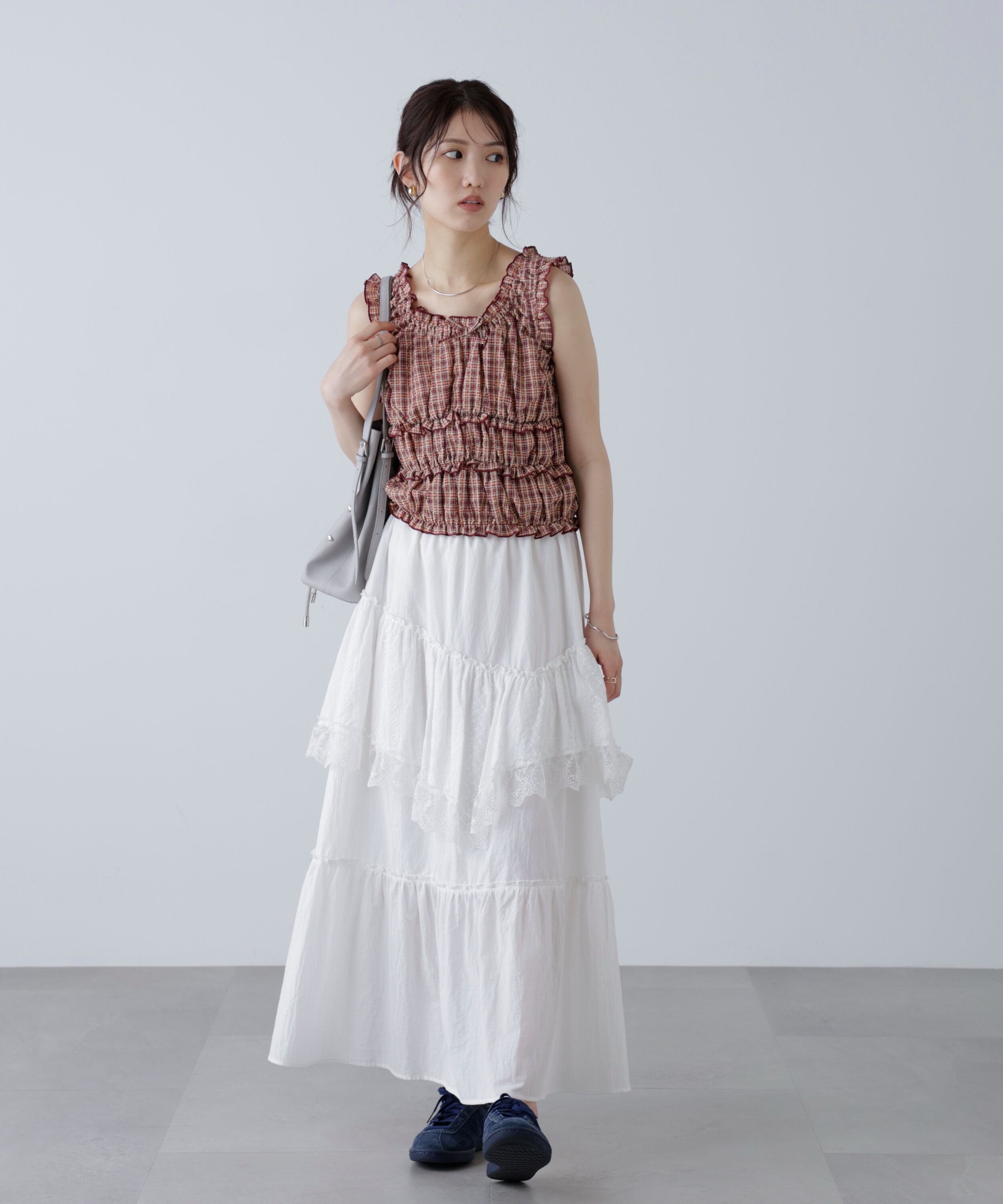  「シャーリングタンクトップブラウス」|シャツ・ブラウス|