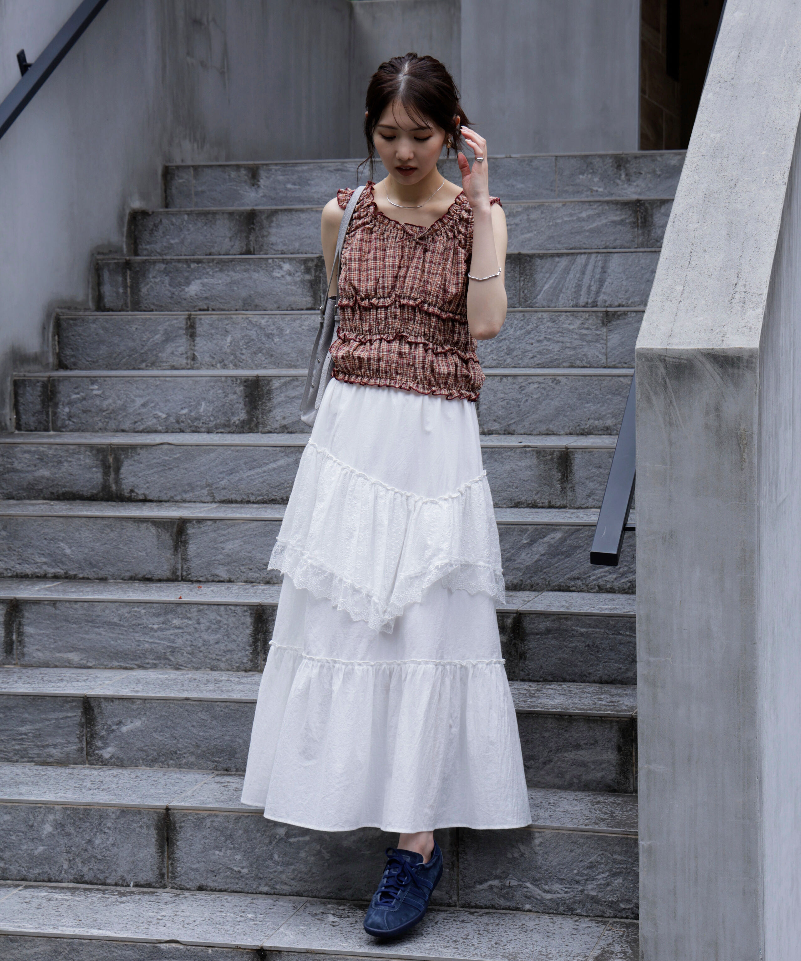  「シャーリングタンクトップブラウス」|シャツ・ブラウス|