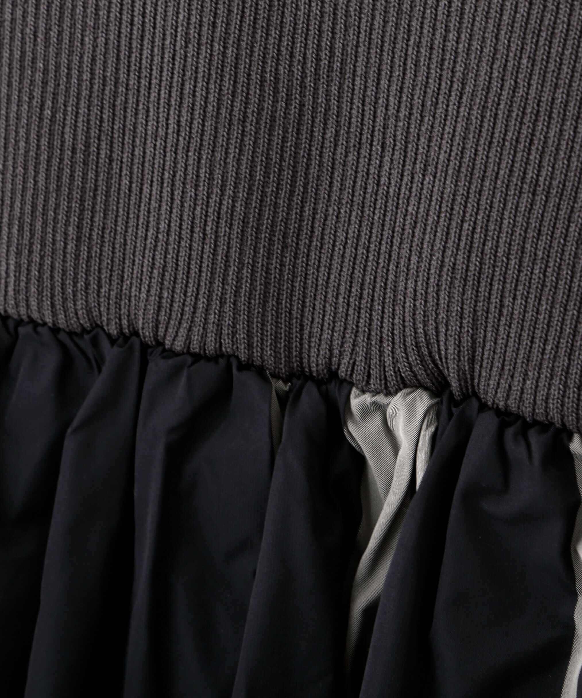  「ハーフジップニットドッキングワンピース」|ワンピース|