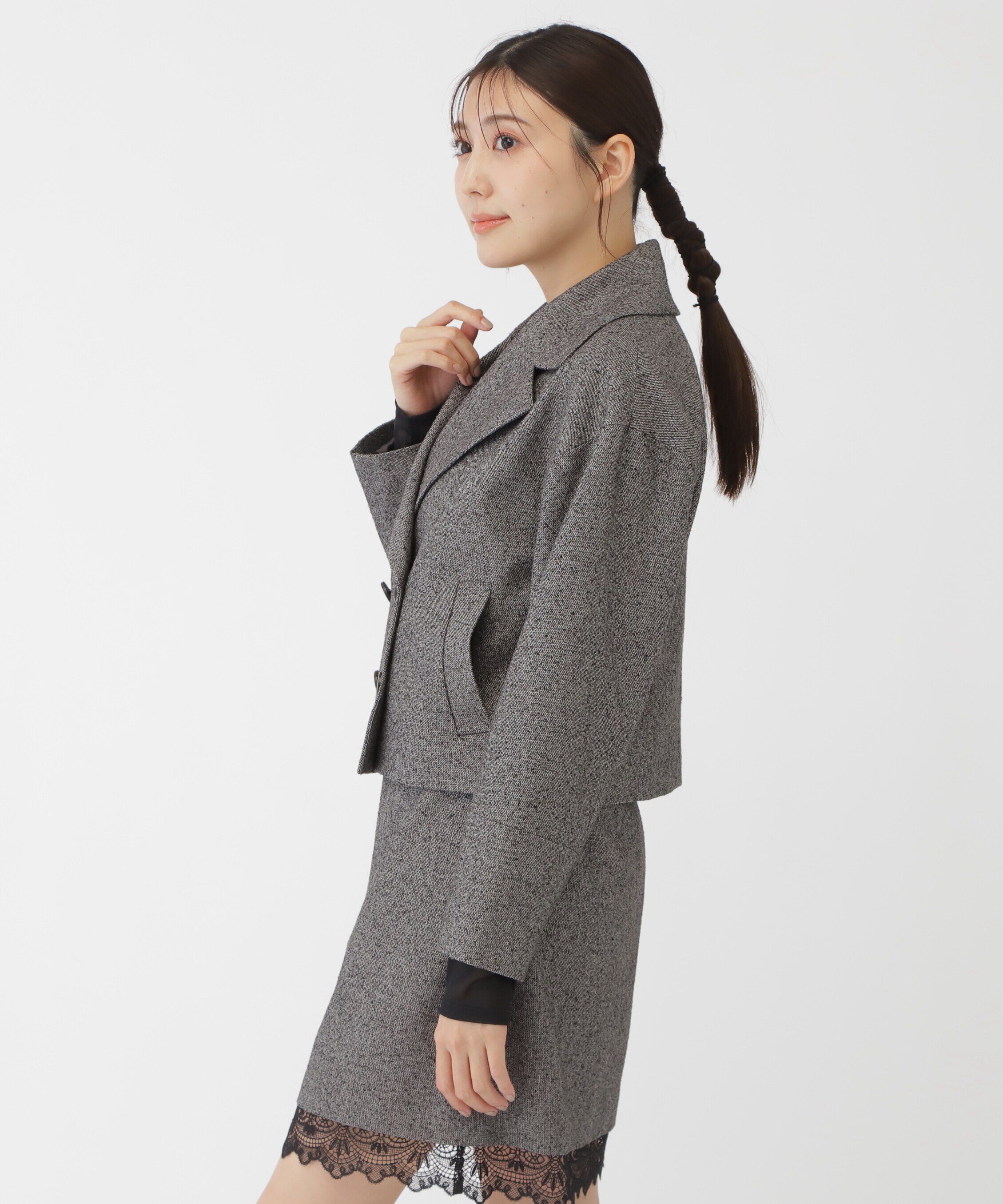  「ネップツイードビッグカラージャケット」|その他|