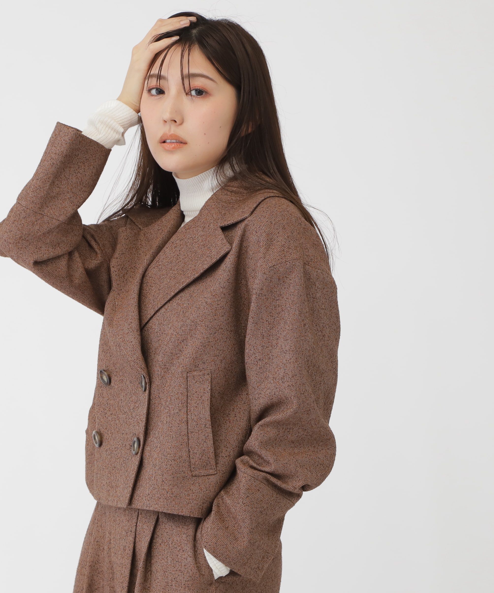  「ネップツイードビッグカラージャケット」|その他|