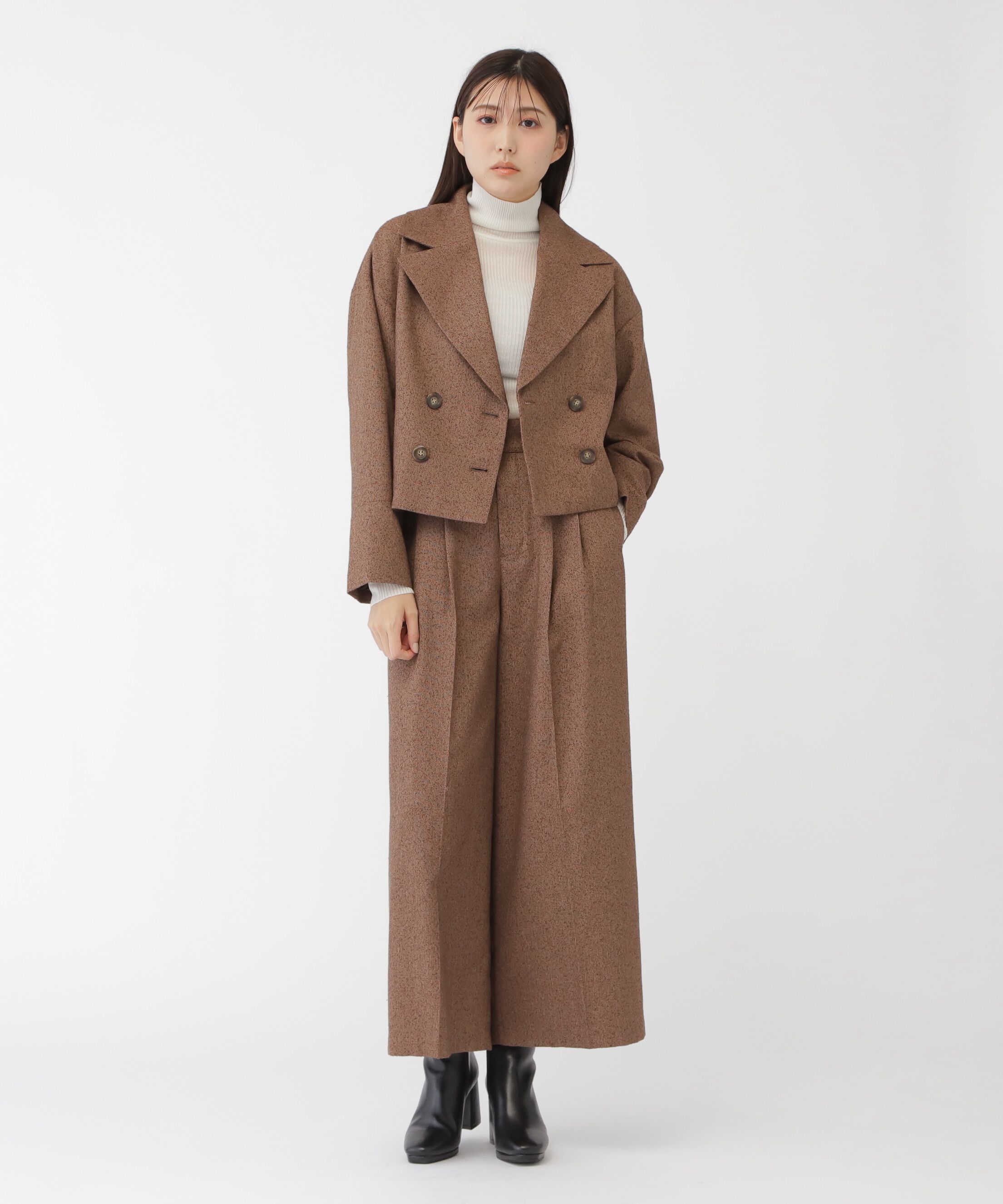  「ネップツイードビッグカラージャケット」|その他|