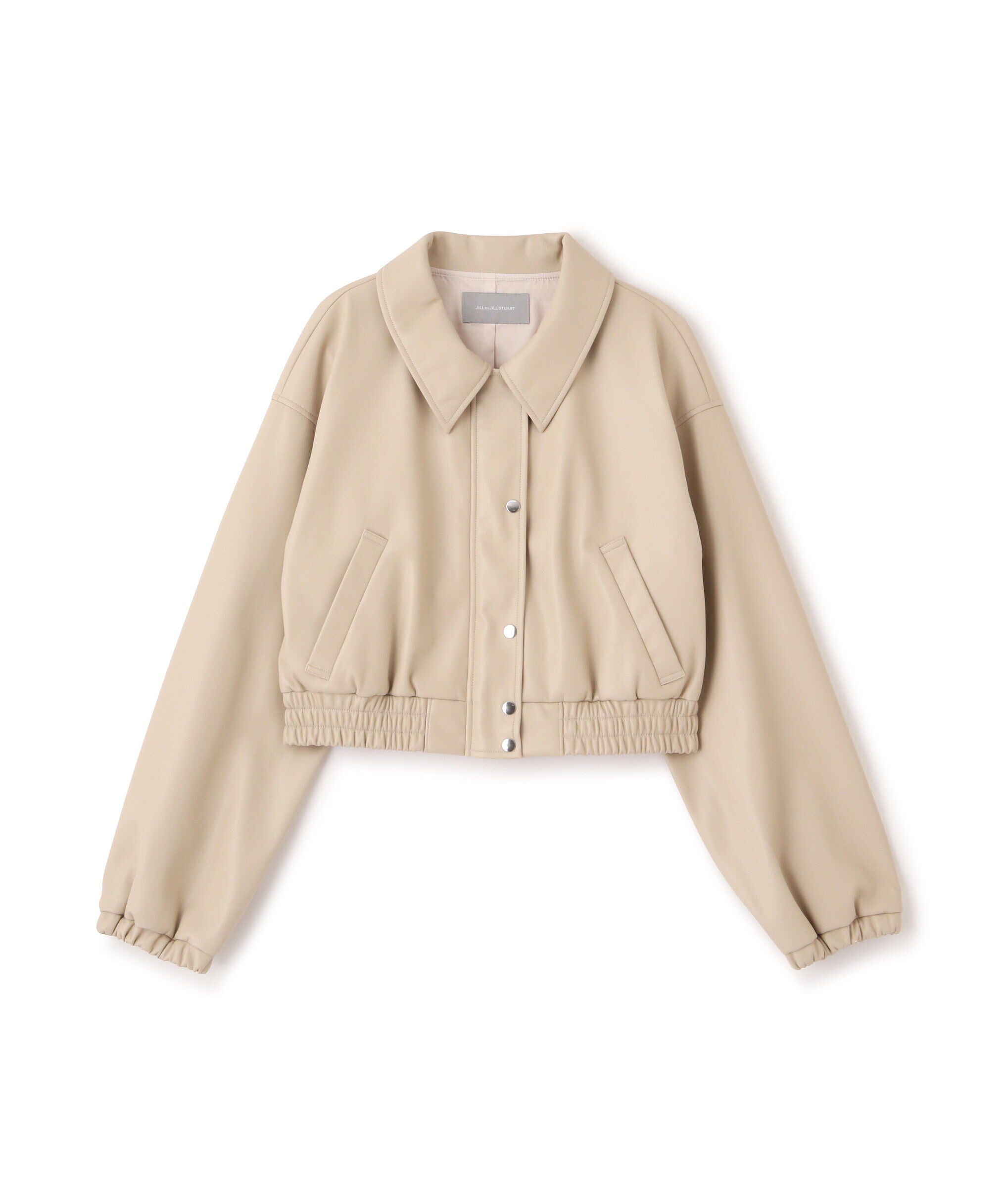  「フェイクレザーショートブルゾン」|その他|