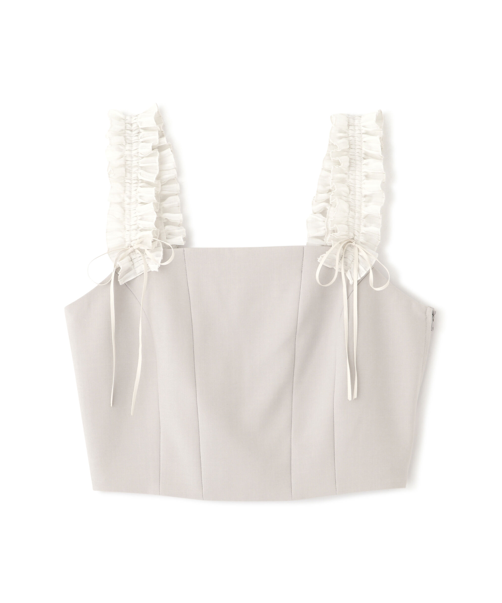  「〈セットアップ対応〉フリルショルダービスチェ」|シャツ・ブラウス|