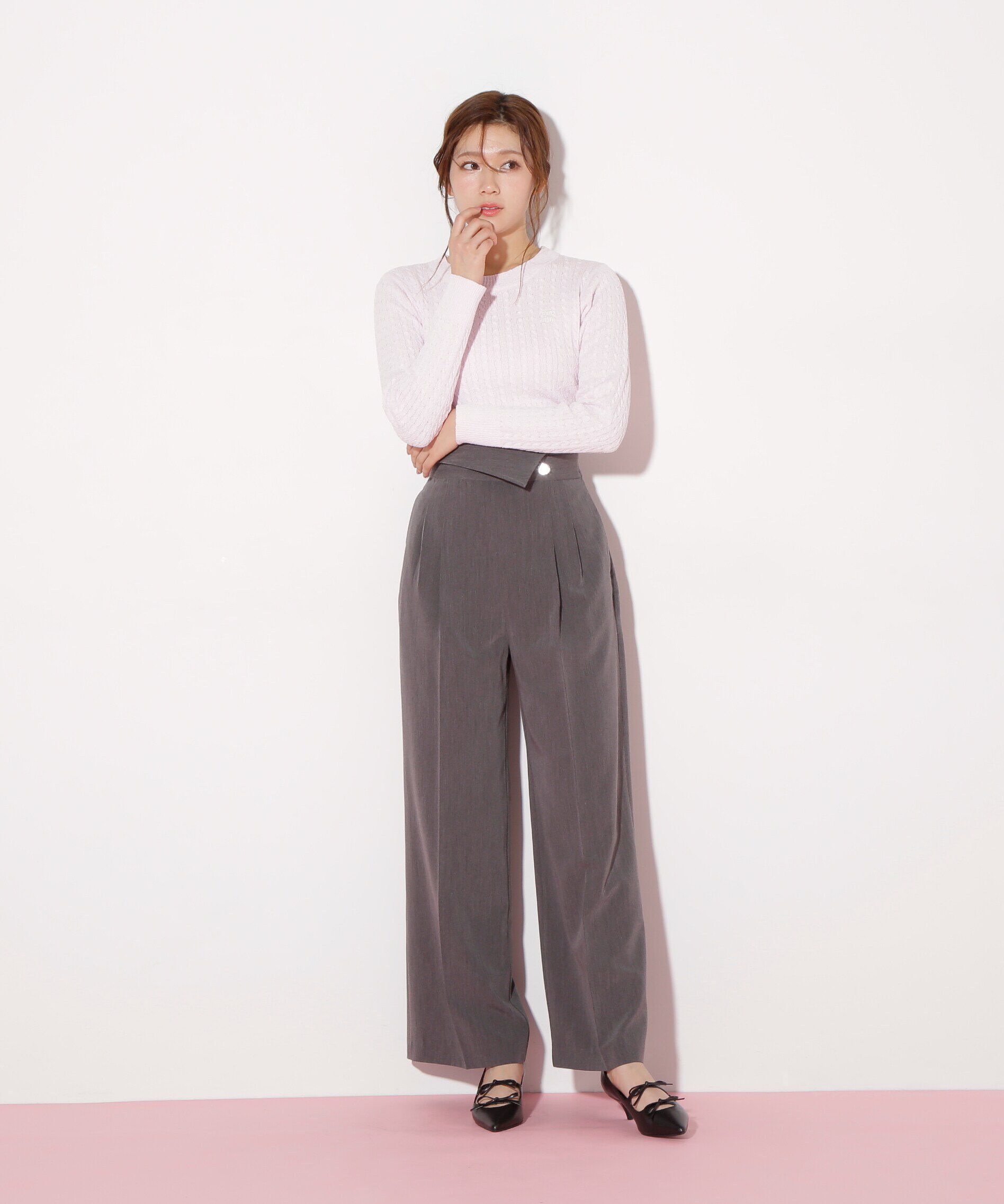  「アシメウエストメタル釦パンツ」|その他|