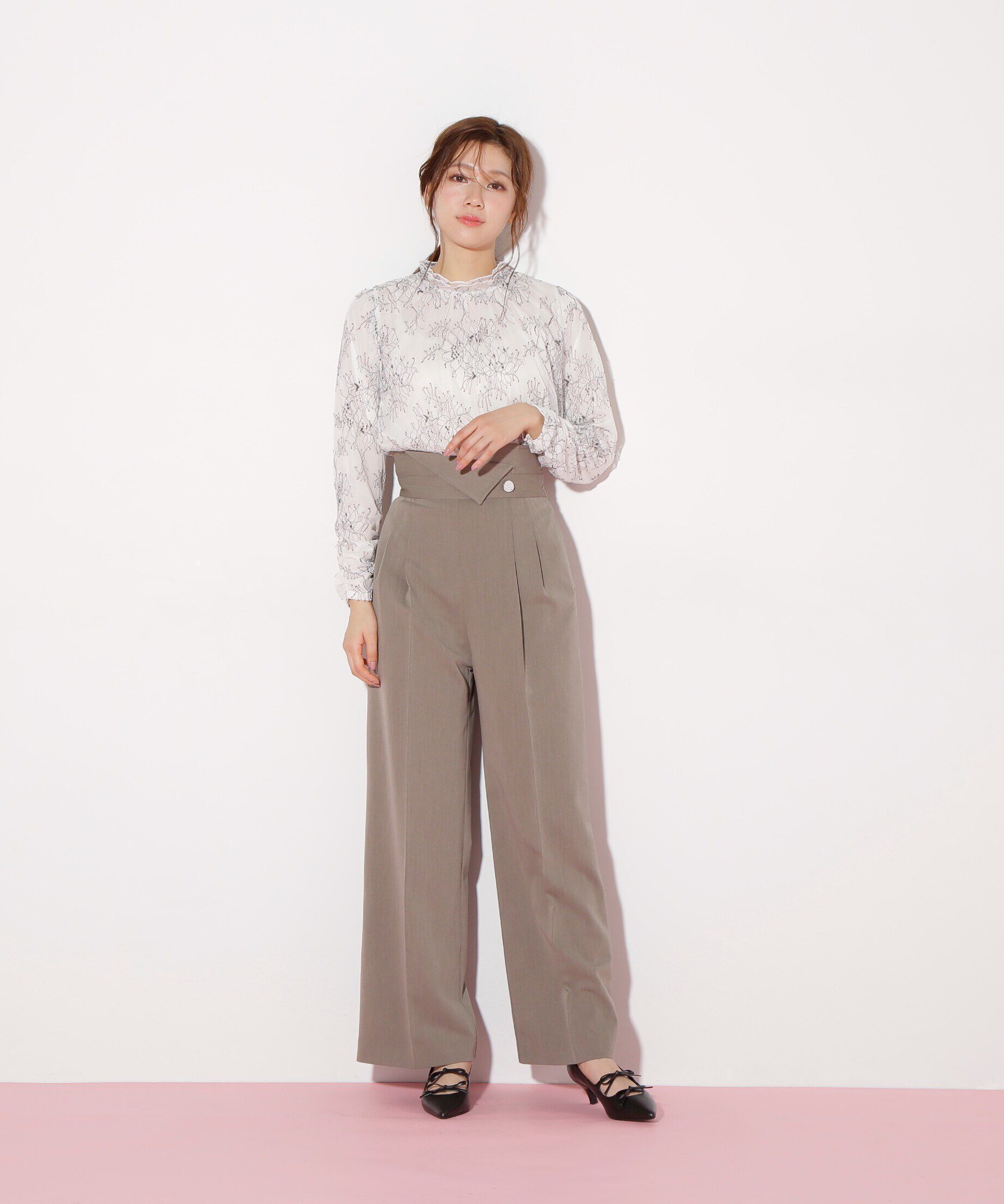  「アシメウエストメタル釦パンツ」|その他|