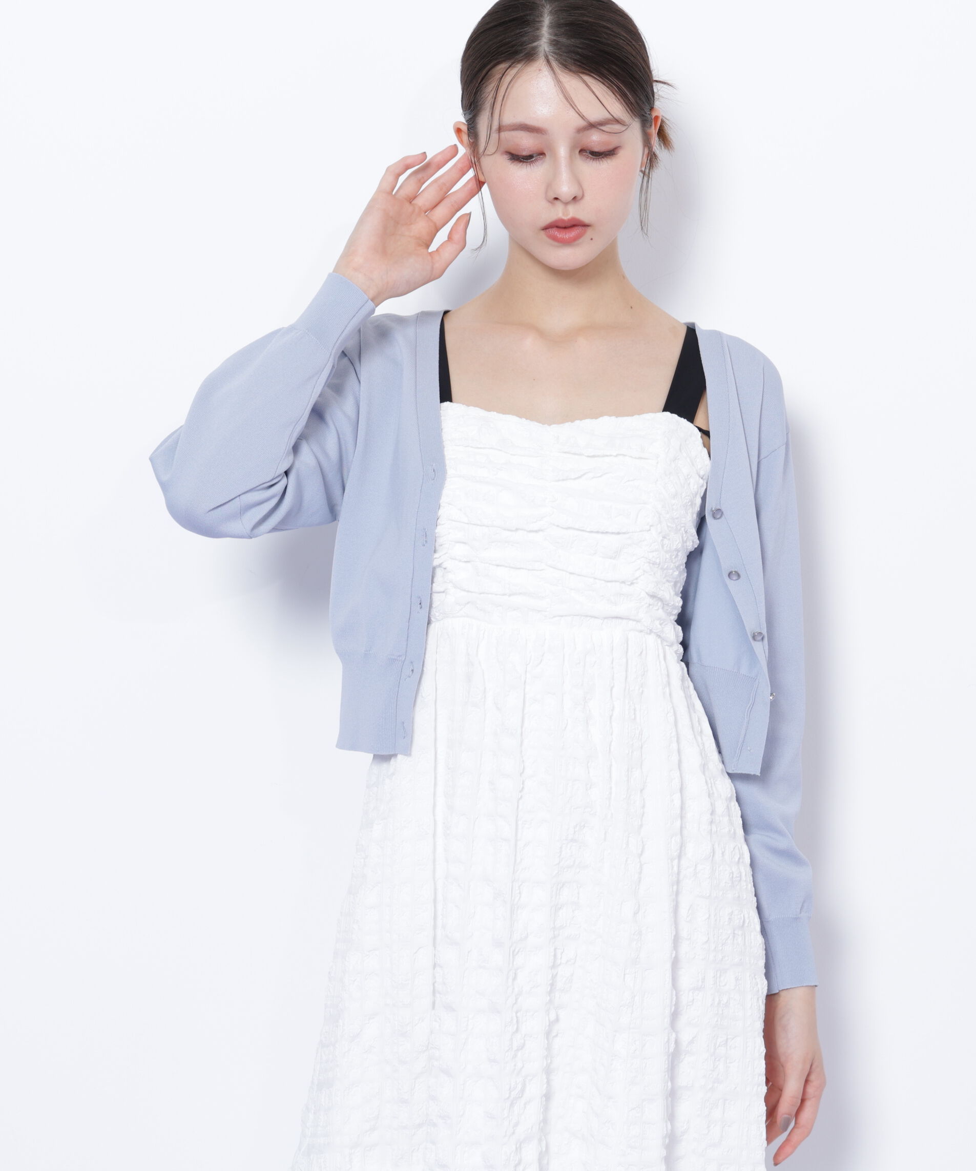  「UV＆ウォッシャブルカーディガン」|ニット・セーター|