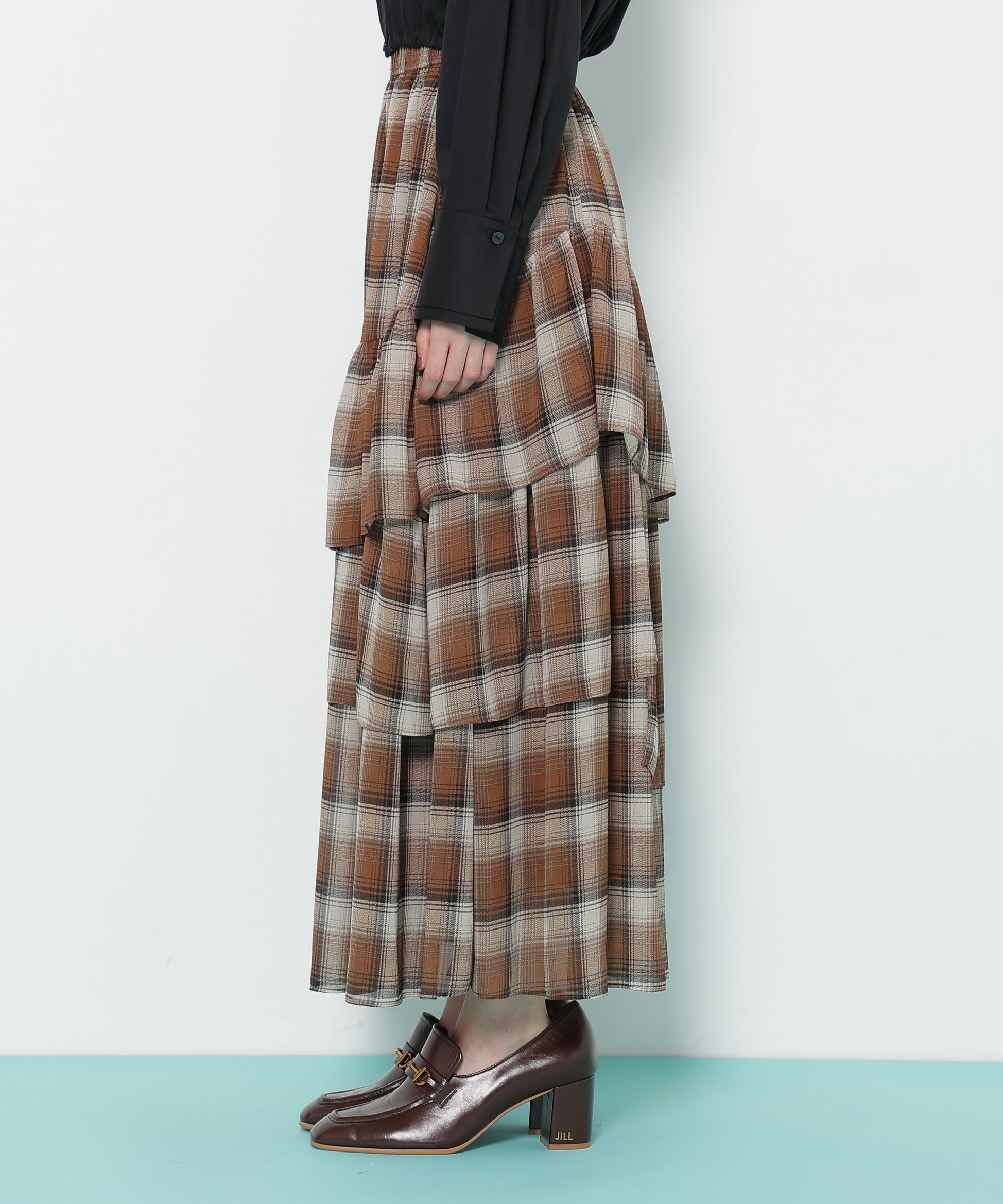  「アシメティアードスカート」|スカート|