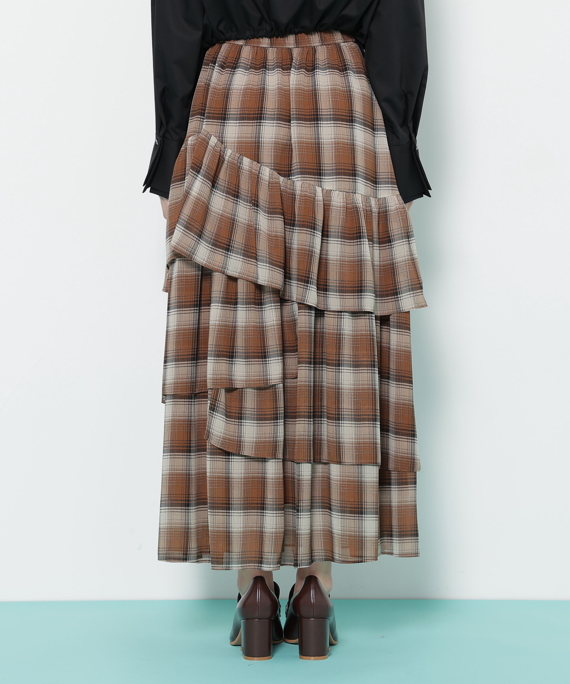  「アシメティアードスカート」|スカート|