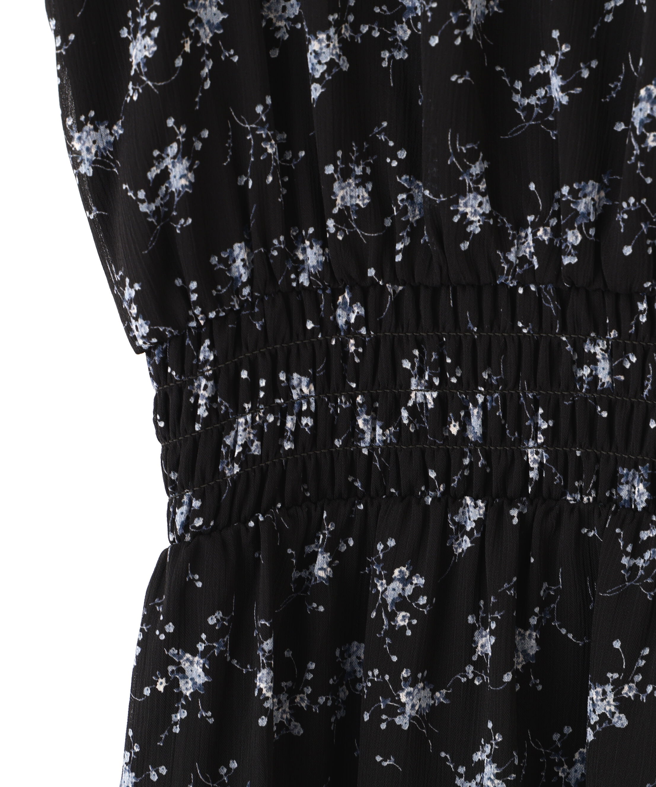  「小花柄ボウタイワンピース」|ワンピース|