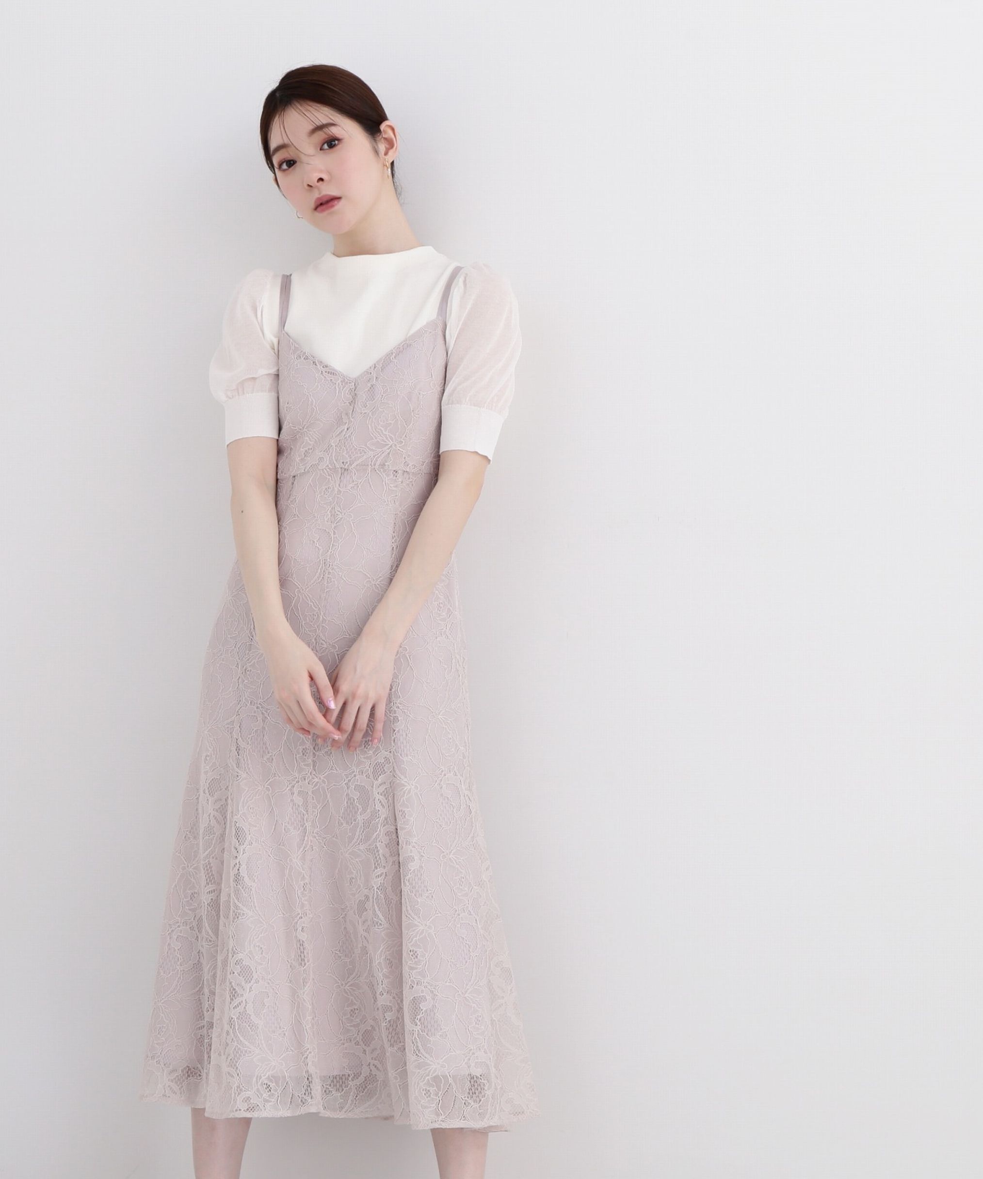 PROPORTION BODY DRESSING「《EDIT COLOGNE》マーメイドレースキャミワンピース WEB限定 24SS」|ワンピース|