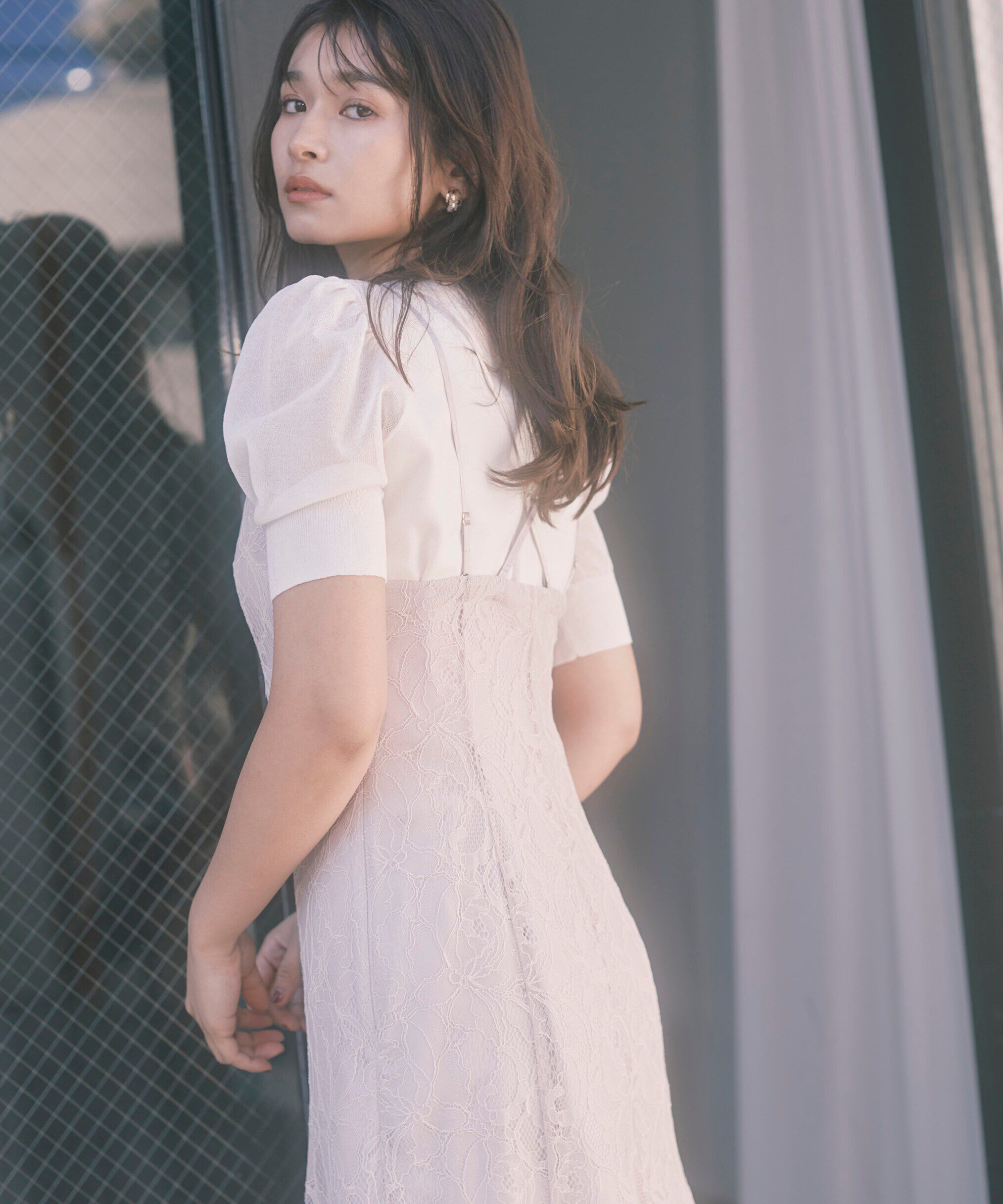 PROPORTION BODY DRESSING「《EDIT COLOGNE》マーメイドレースキャミワンピース WEB限定 24SS」|ワンピース|