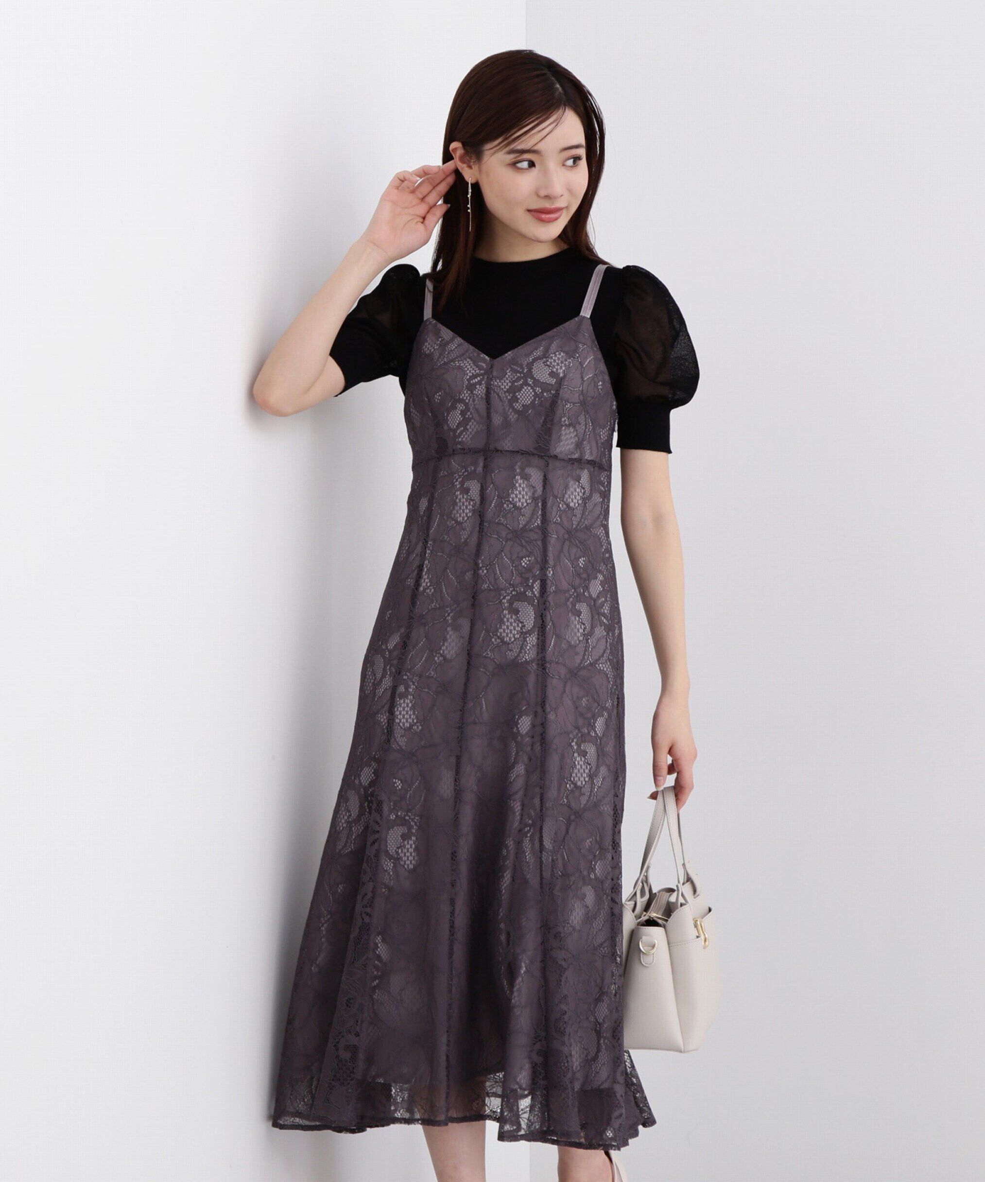 PROPORTION BODY DRESSING「《EDIT COLOGNE》マーメイドレースキャミワンピース WEB限定 24SS」|ワンピース|