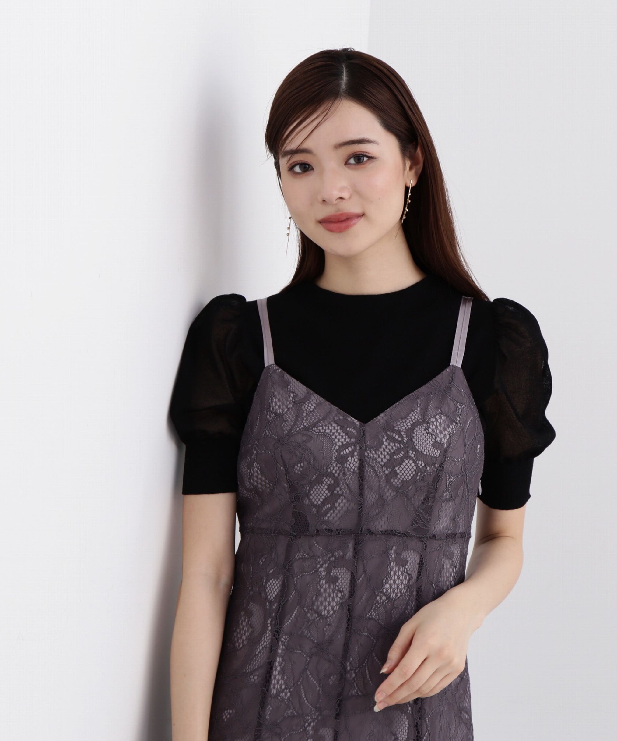 PROPORTION BODY DRESSING「《EDIT COLOGNE》マーメイドレースキャミワンピース WEB限定 24SS」|ワンピース|