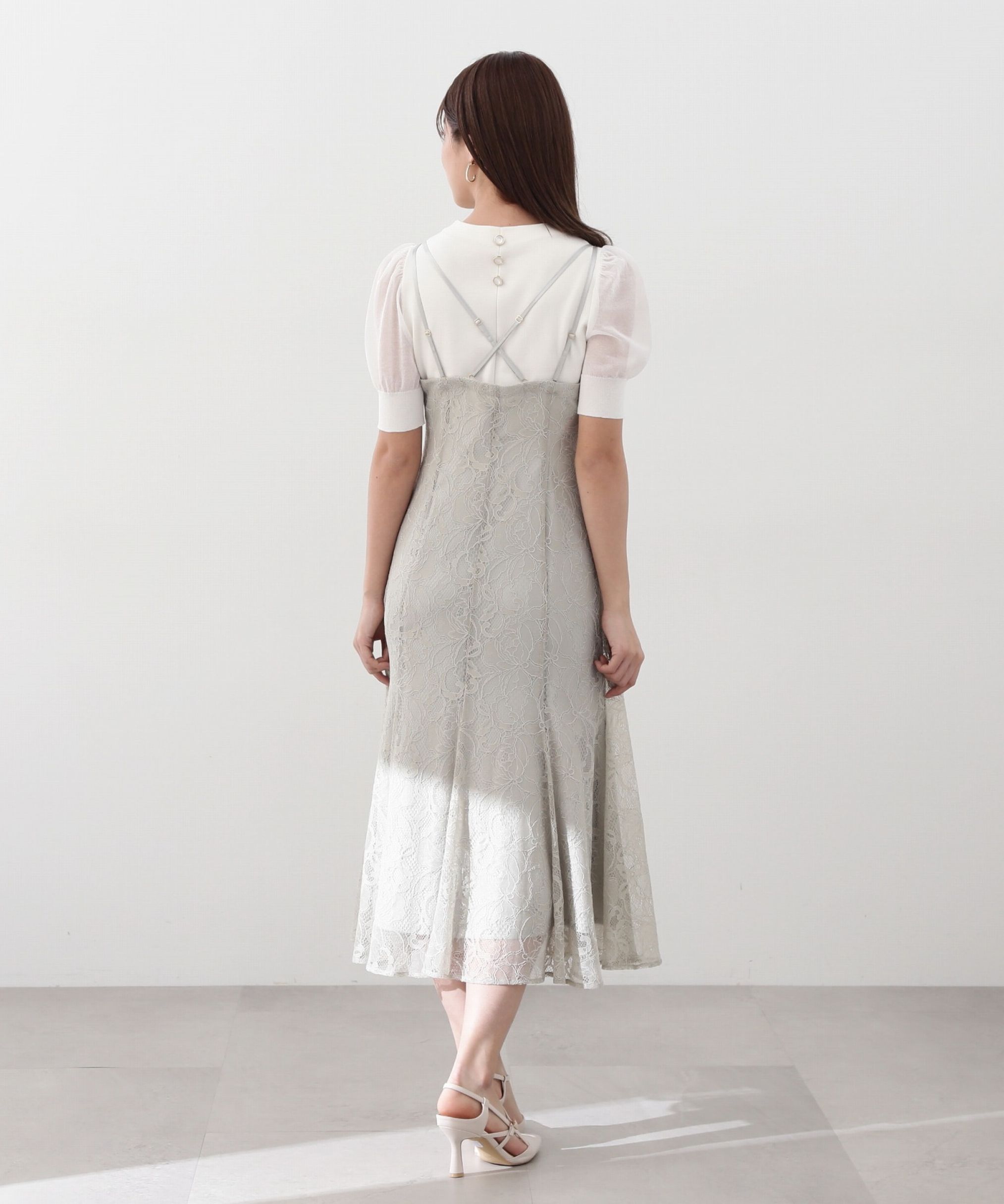 PROPORTION BODY DRESSING「《EDIT COLOGNE》マーメイドレースキャミワンピース WEB限定 24SS」|ワンピース|