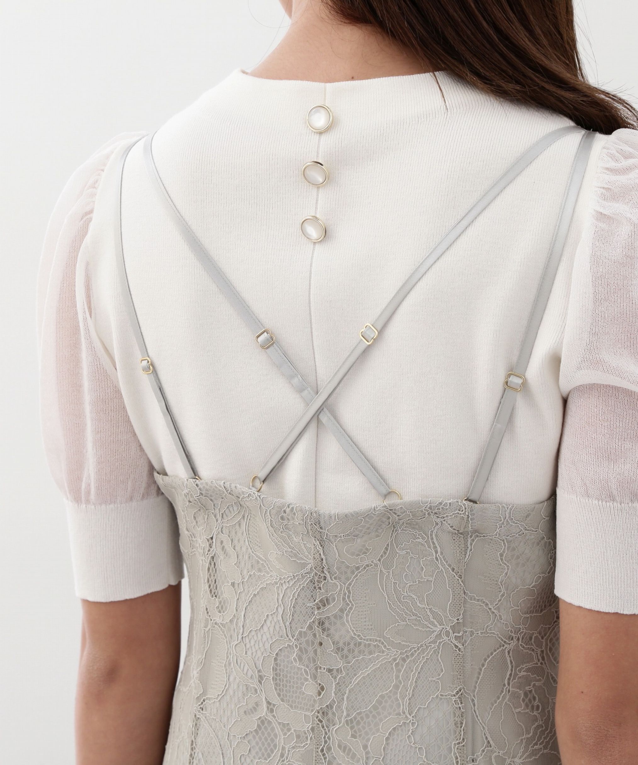 PROPORTION BODY DRESSING「《EDIT COLOGNE》マーメイドレースキャミワンピース WEB限定 24SS」|ワンピース|