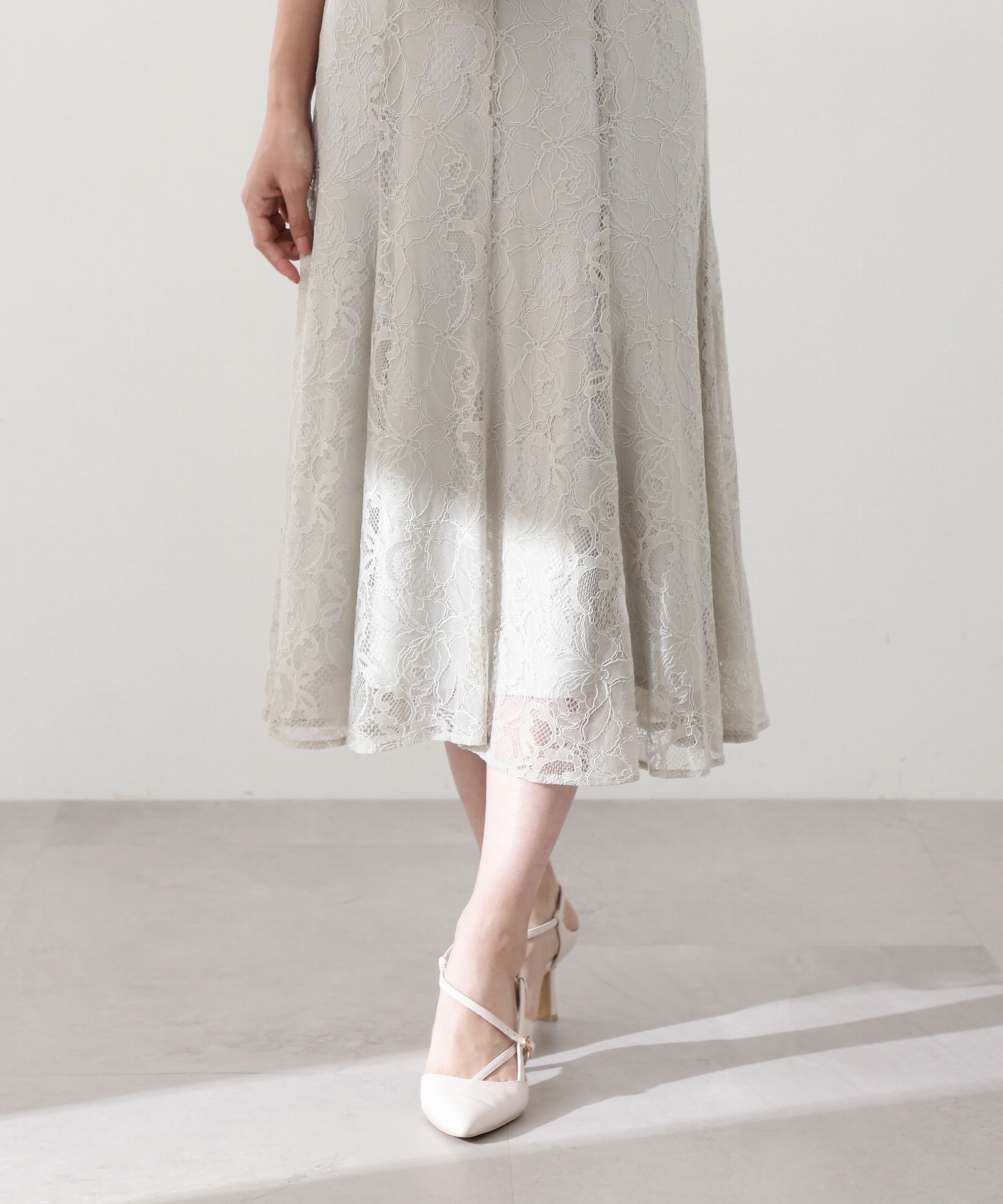 PROPORTION BODY DRESSING「《EDIT COLOGNE》マーメイドレースキャミワンピース WEB限定 24SS」|ワンピース|