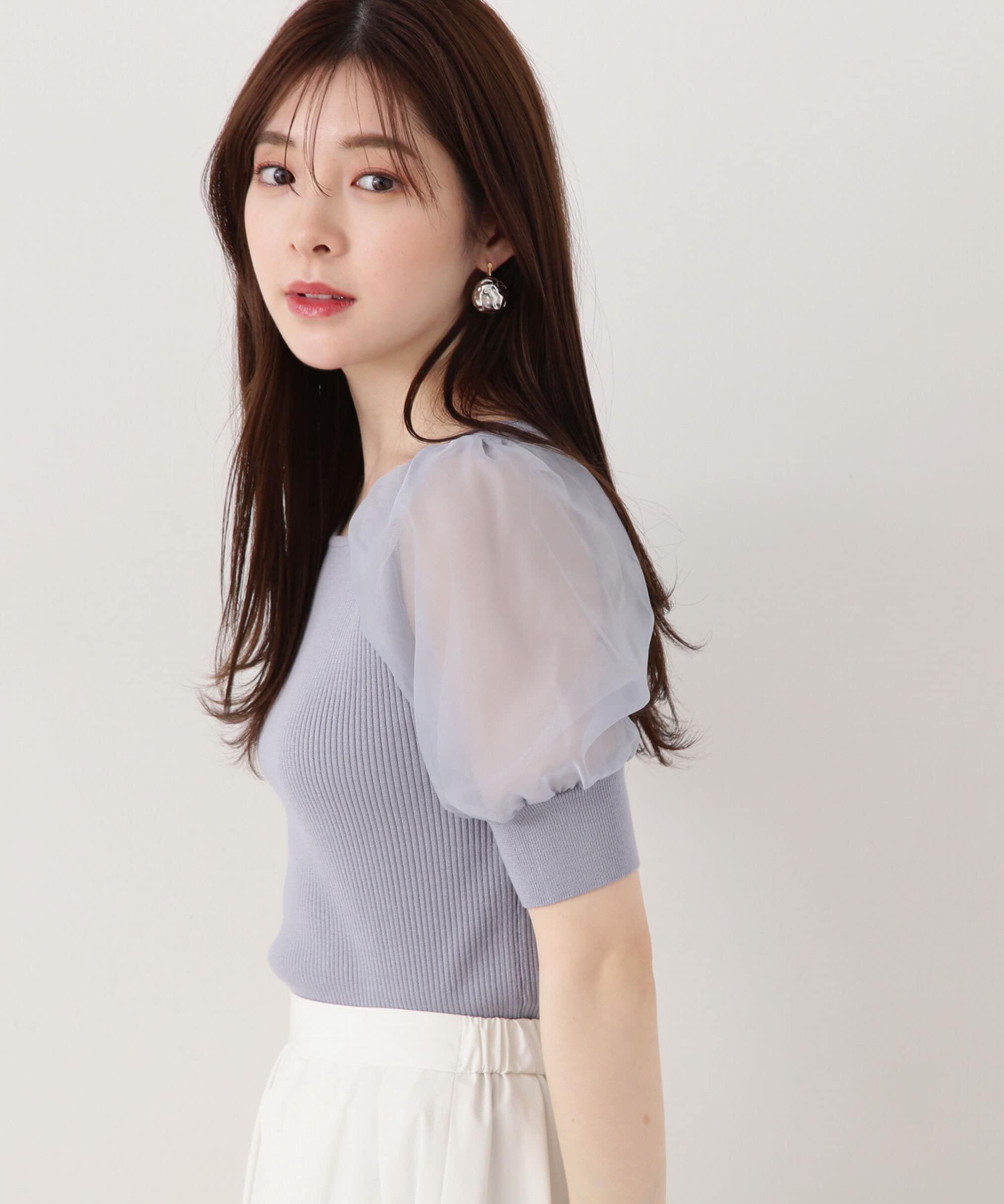 PROPORTION BODY DRESSING「シアーパフニット」|ニット・セーター|