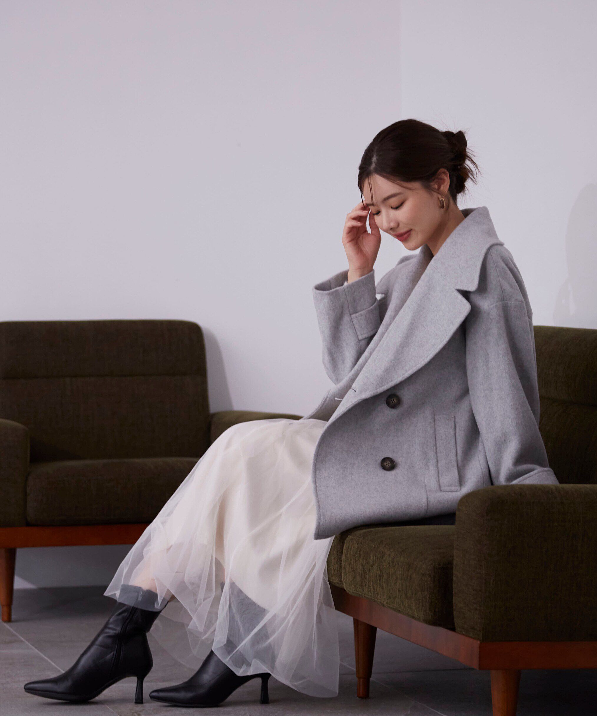 PROPORTION BODY DRESSING「ビッグカラーハーフコート　24AW」|その他|