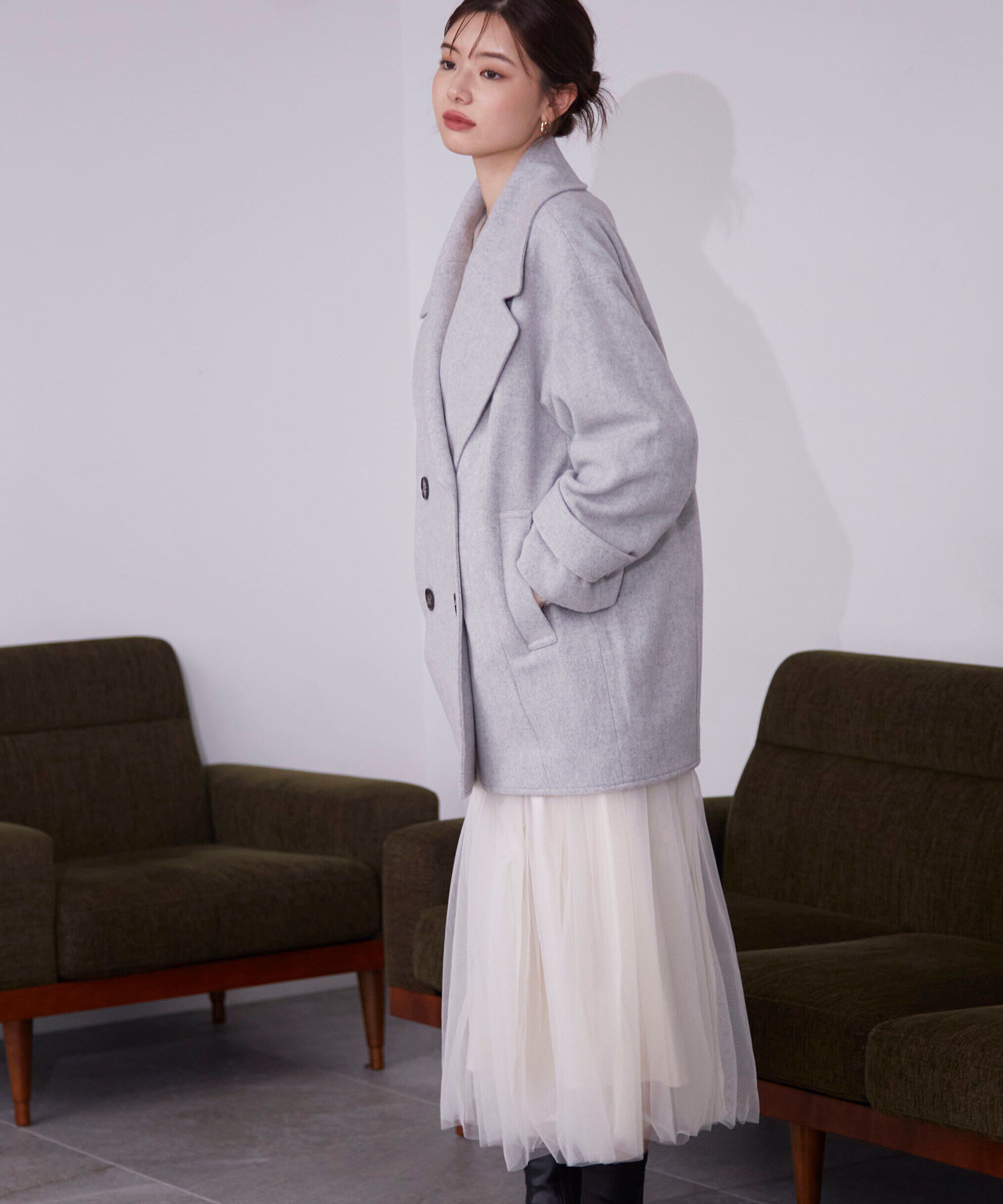 PROPORTION BODY DRESSING「ビッグカラーハーフコート　24AW」|その他|