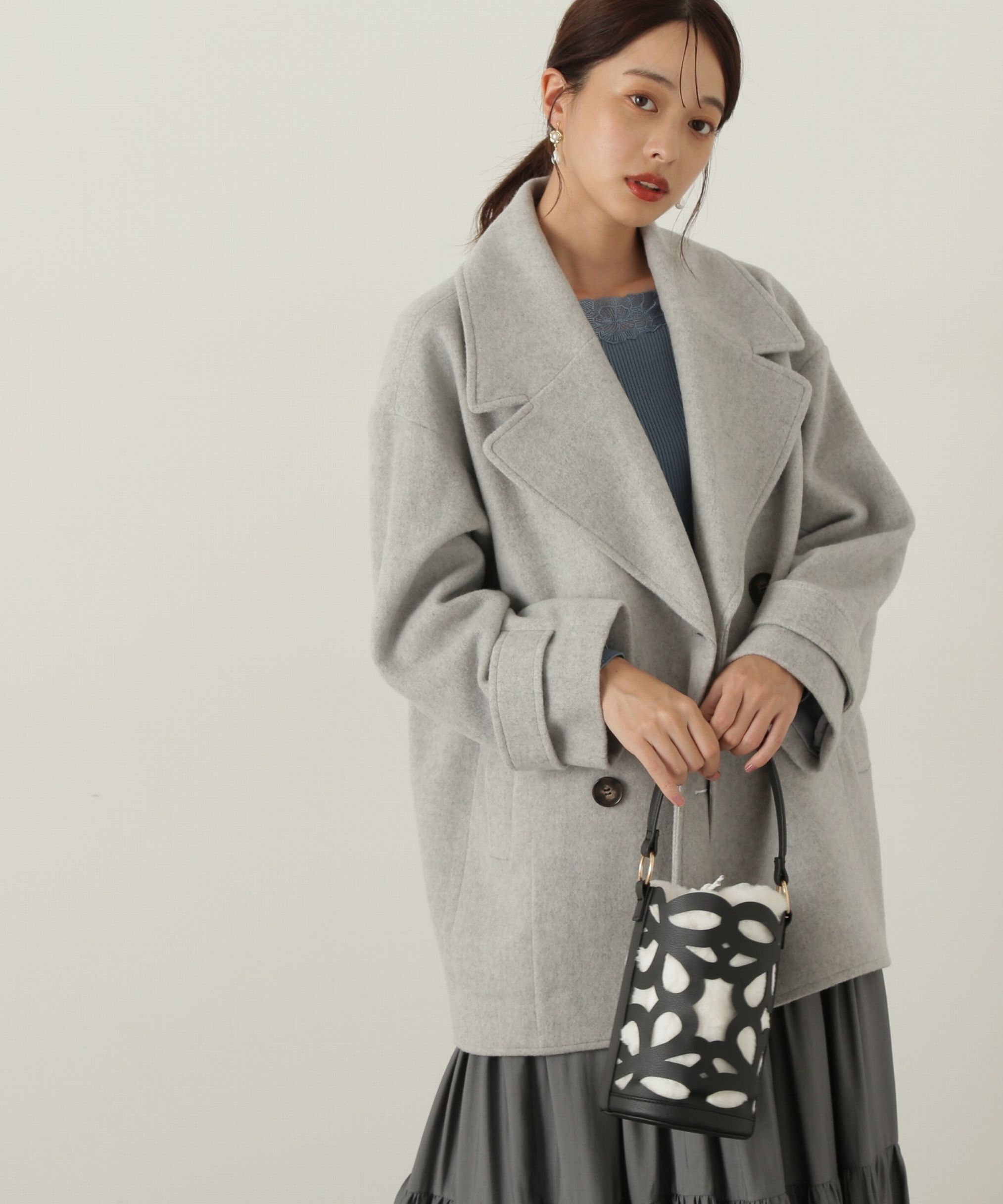 PROPORTION BODY DRESSING「ビッグカラーハーフコート　24AW」|その他|