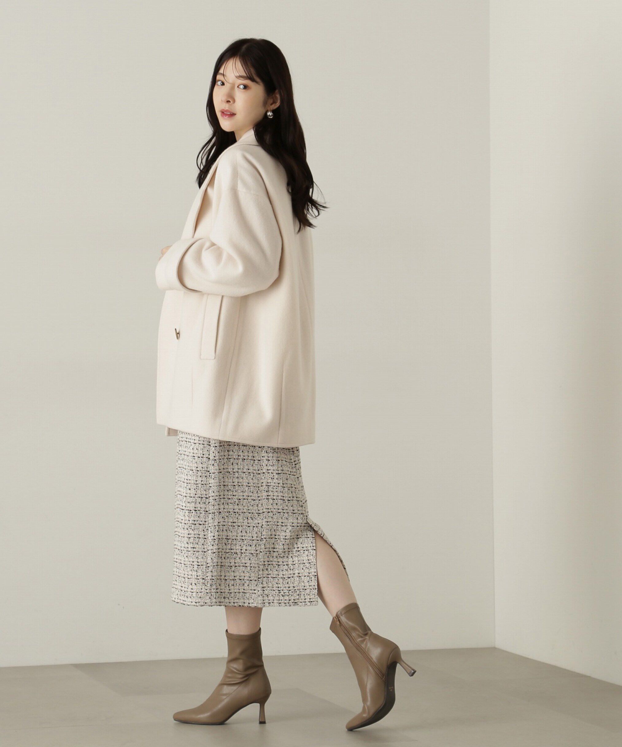 PROPORTION BODY DRESSING「ビッグカラーハーフコート　24AW」|その他|