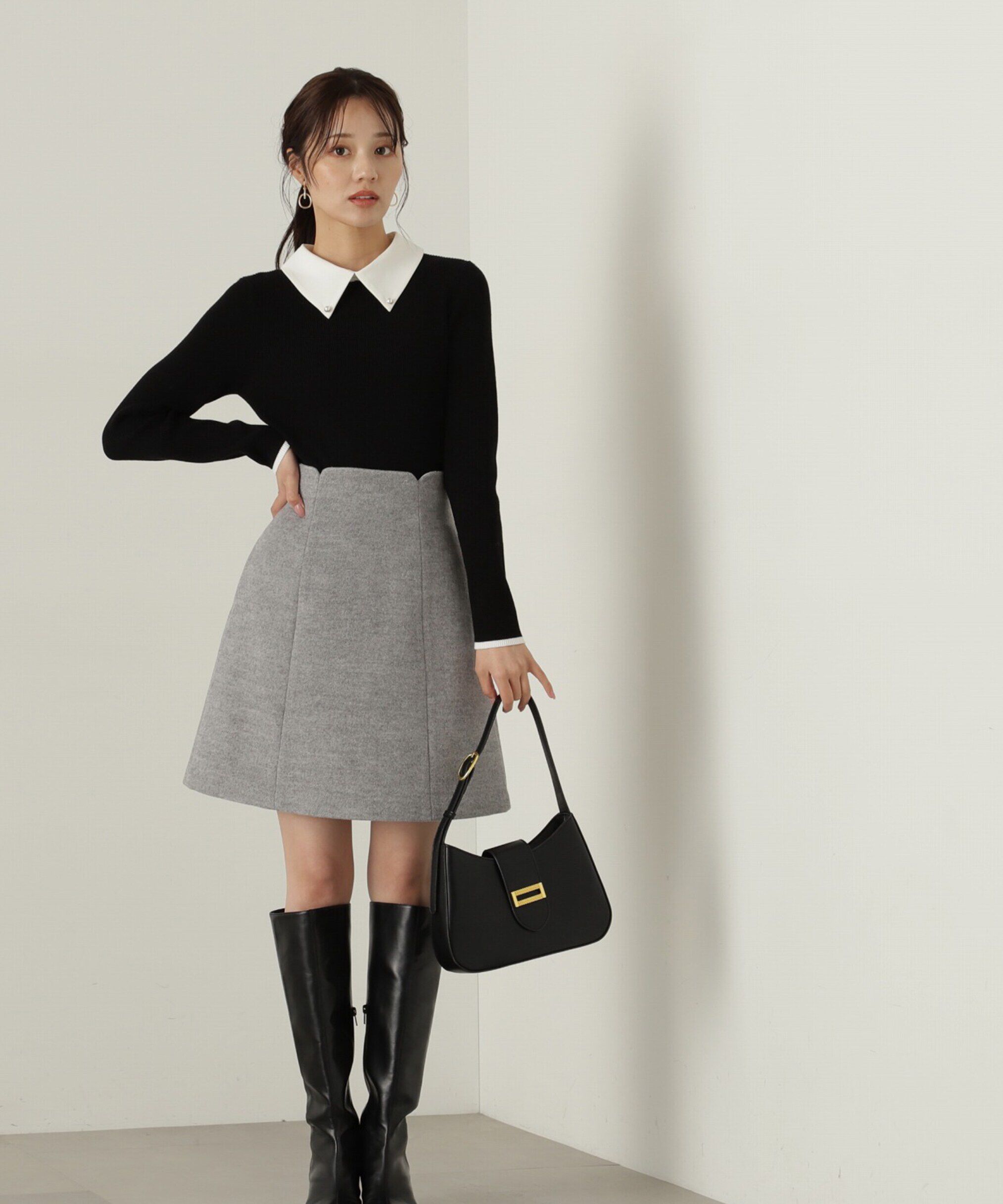 PROPORTION BODY DRESSING「ハイウエストミニスカート」|スカート|