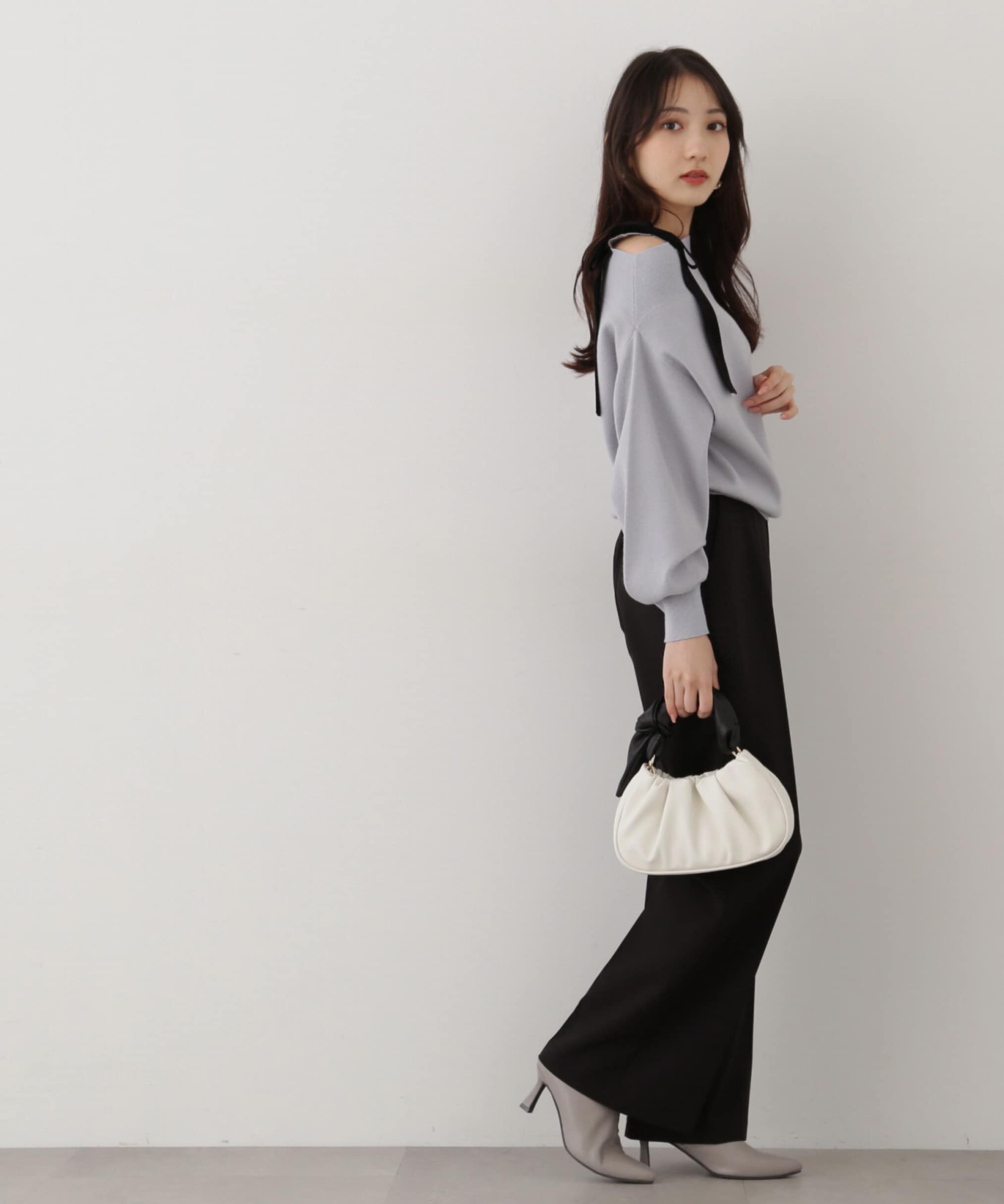 PROPORTION BODY DRESSING「ベロアリボン付きニット」|ニット・セーター|