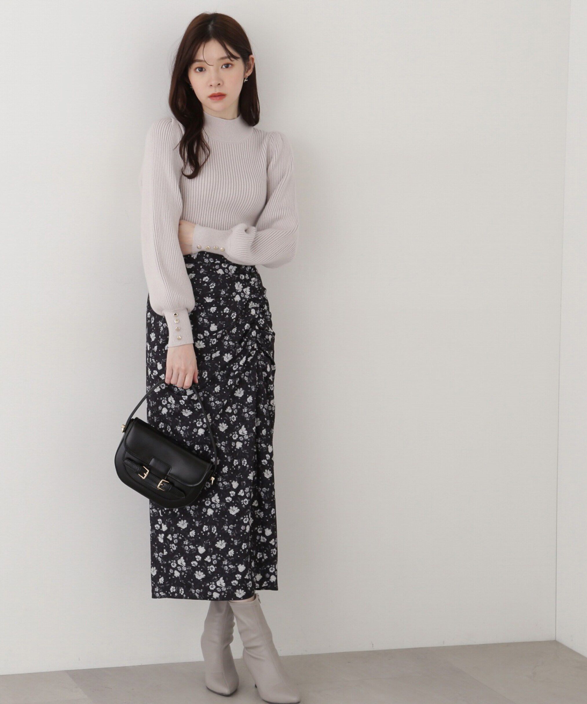 PROPORTION BODY DRESSING「ハイネックボリュームスリーブニット」|ニット・セーター|