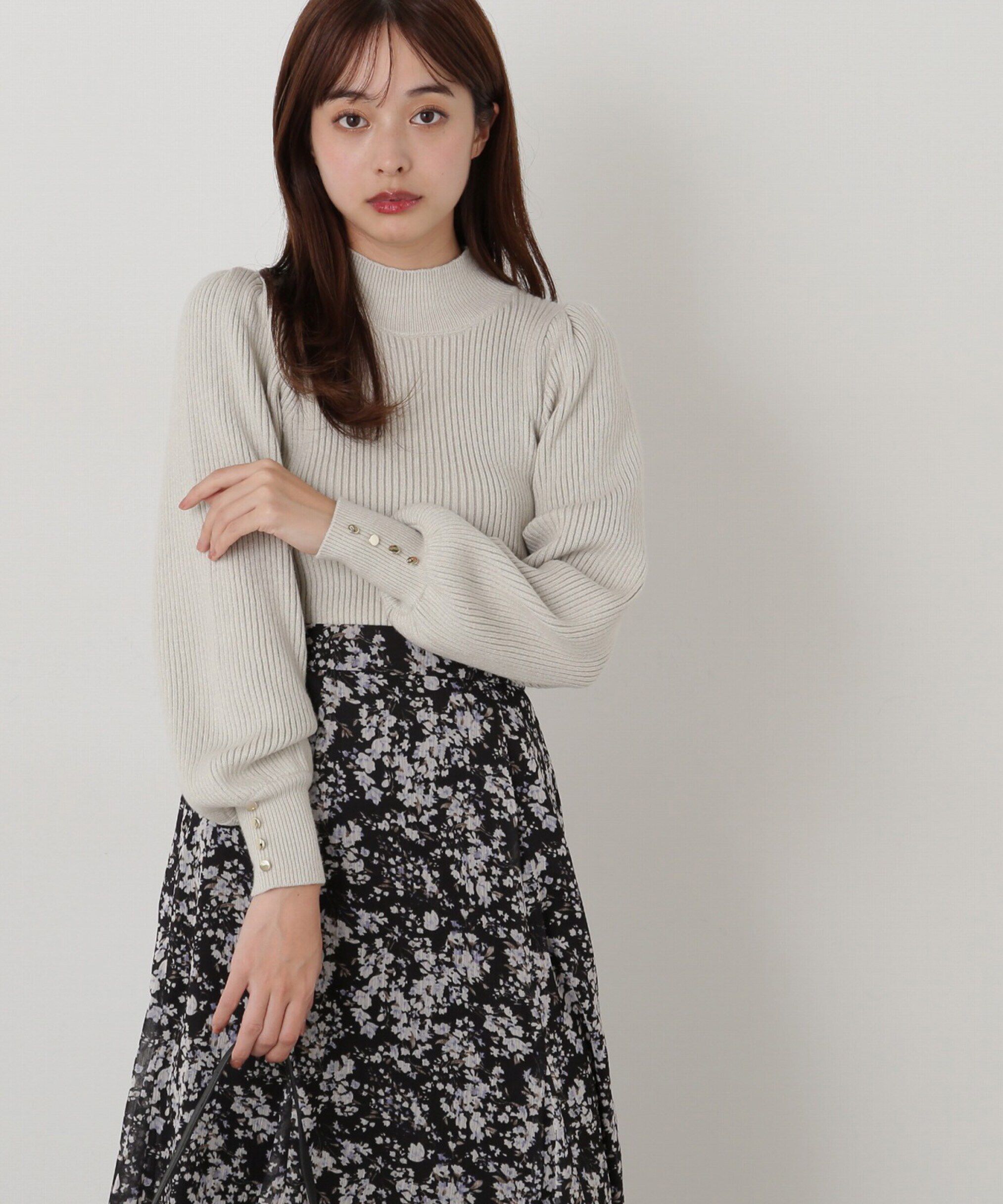 PROPORTION BODY DRESSING「ハイネックボリュームスリーブニット」|ニット・セーター|