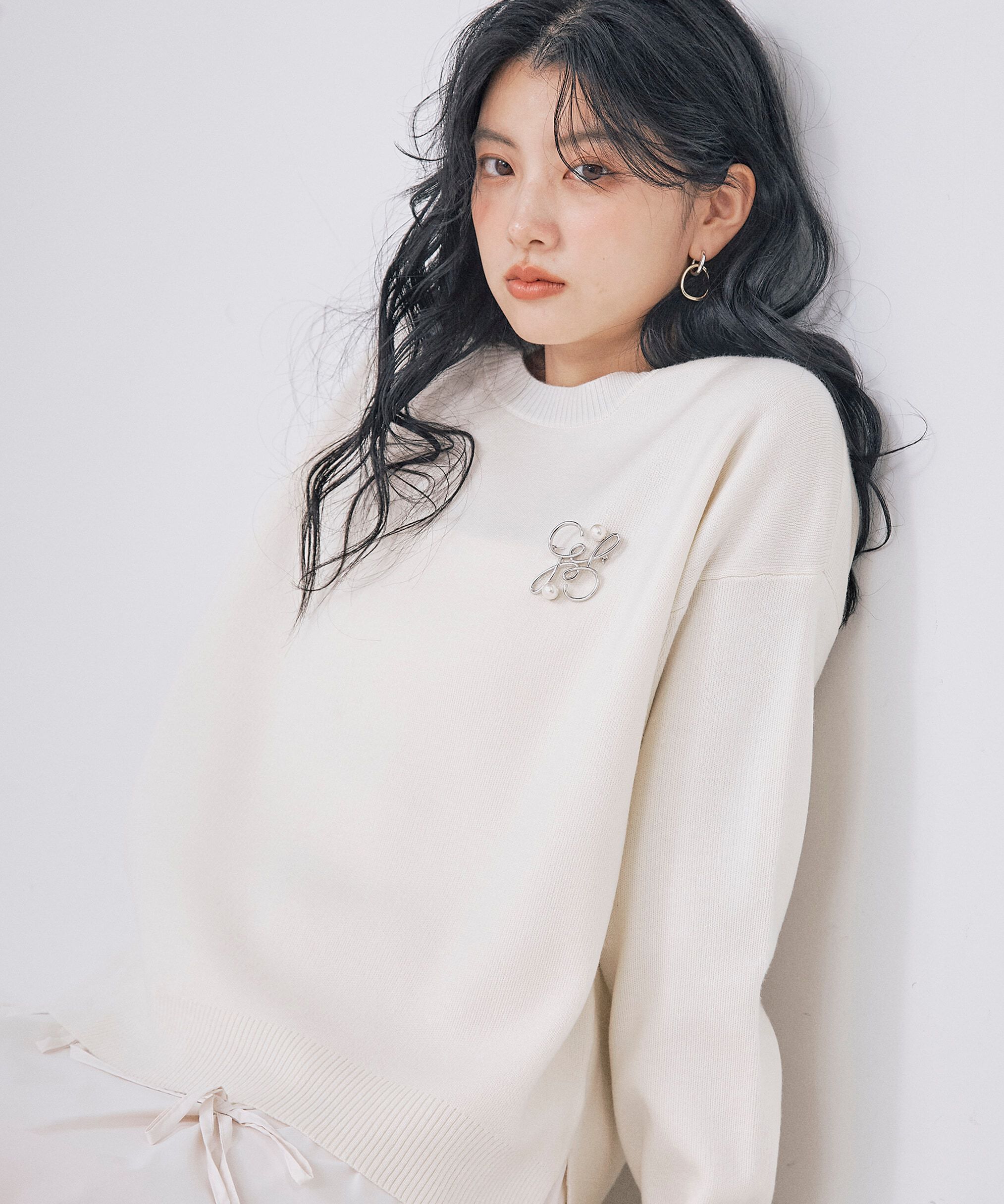 PROPORTION BODY DRESSING「スムースニットプルオーバー」|ニット・セーター|エクリュ1